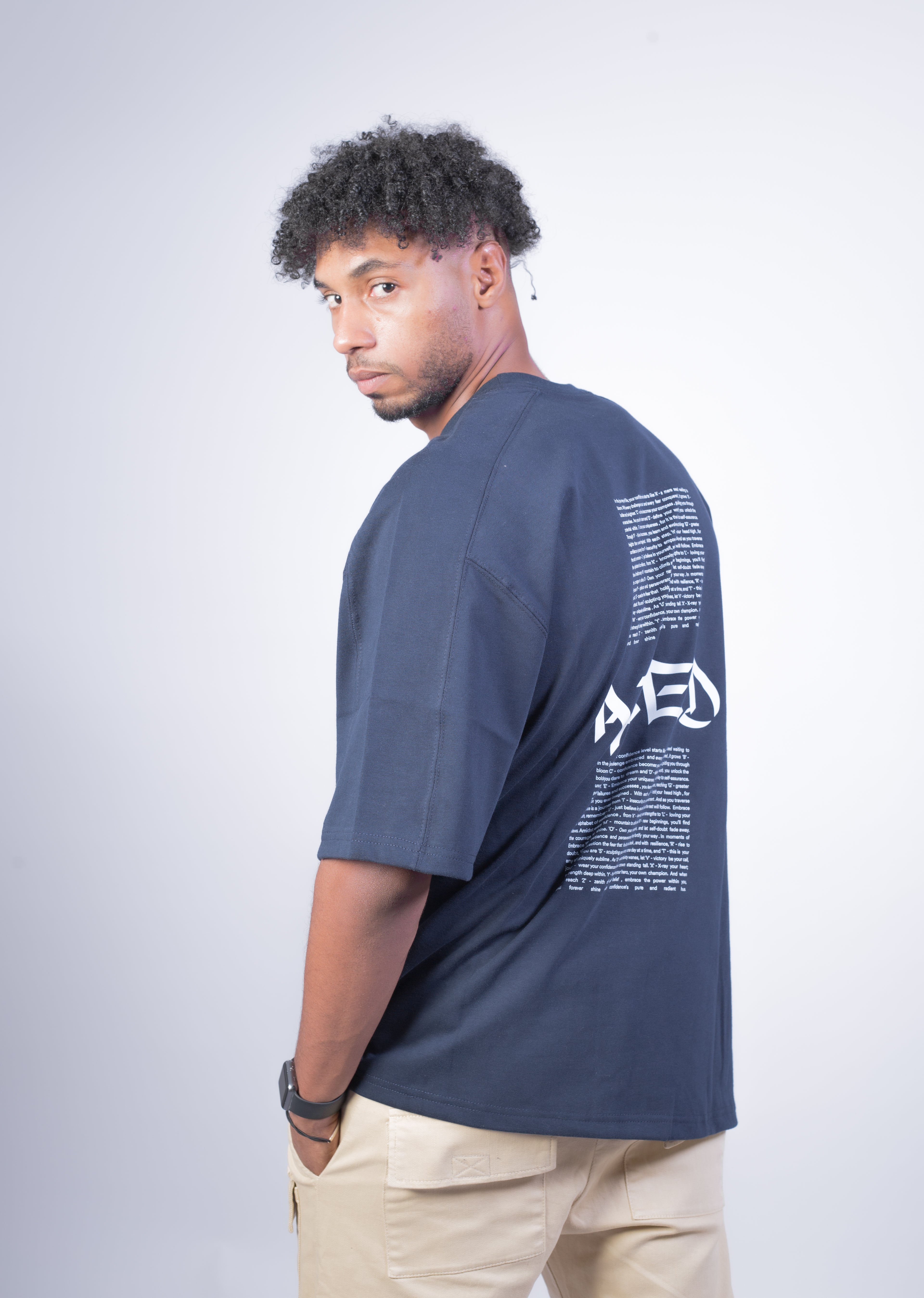 260 GSM Heavy Washed Oversize T-Shirt Model 012