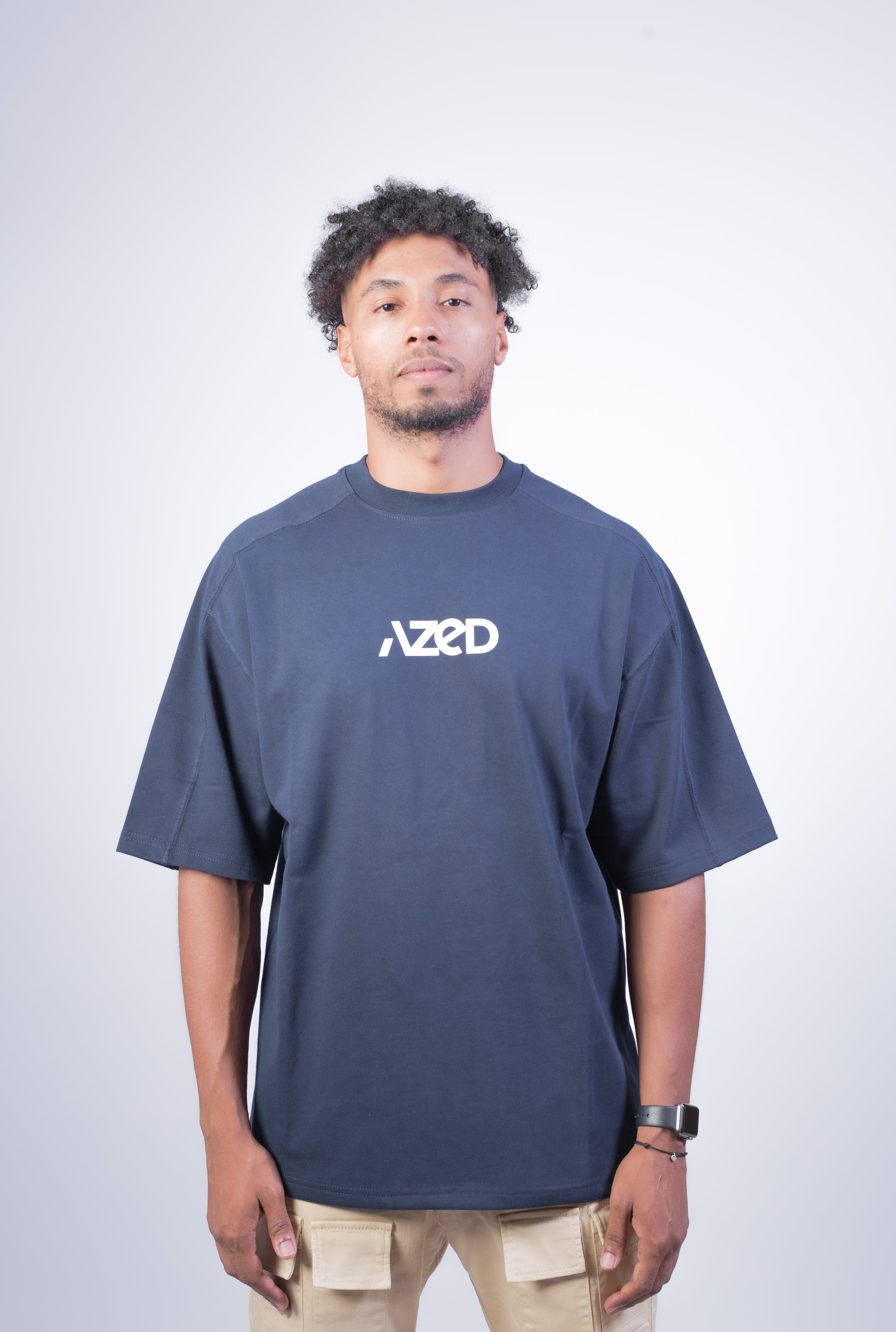 AZED® Oversized Essential T-Shirt — Navy Blue