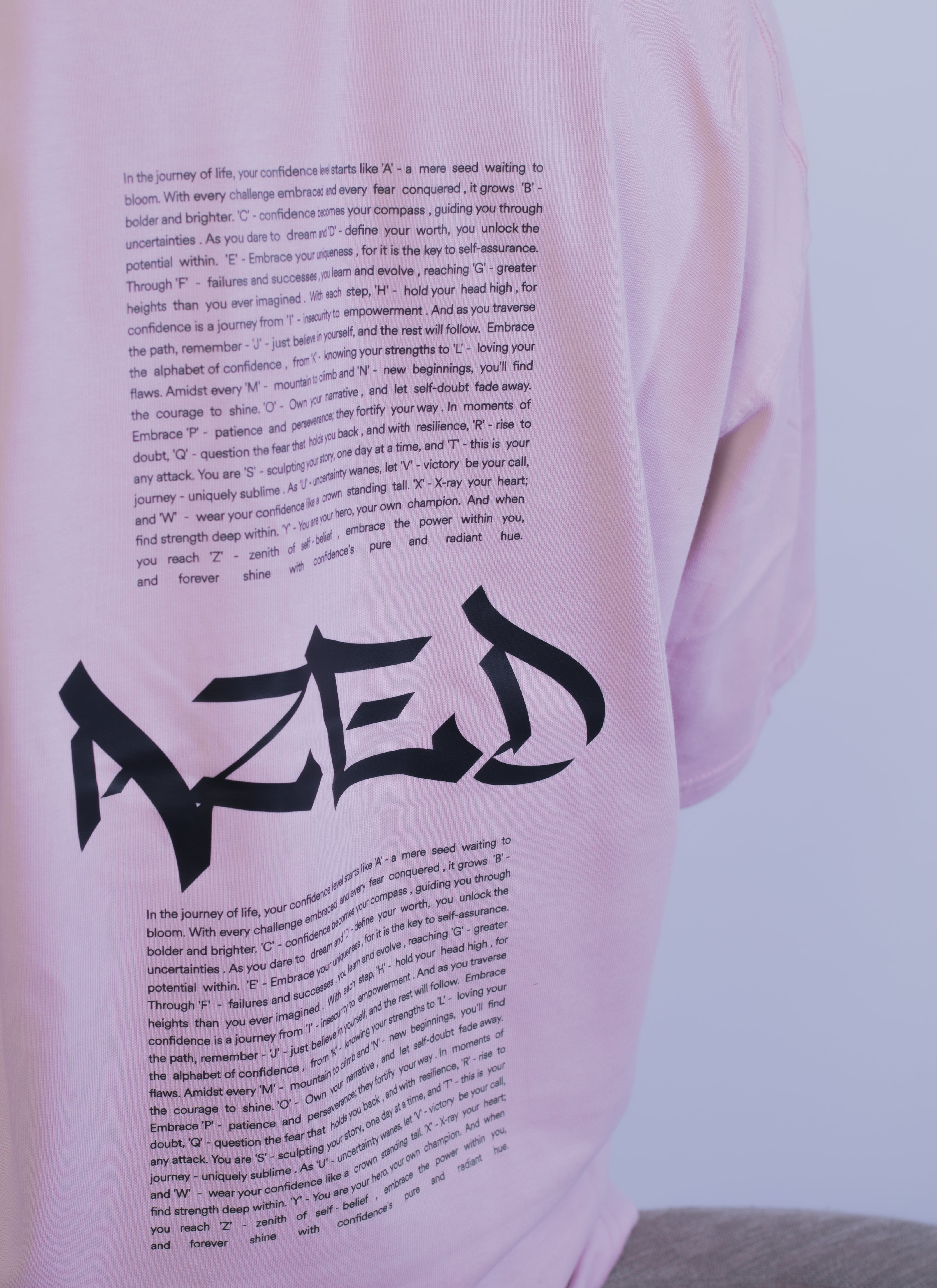 AZED® Core Basic Tee — Light Pink Edition