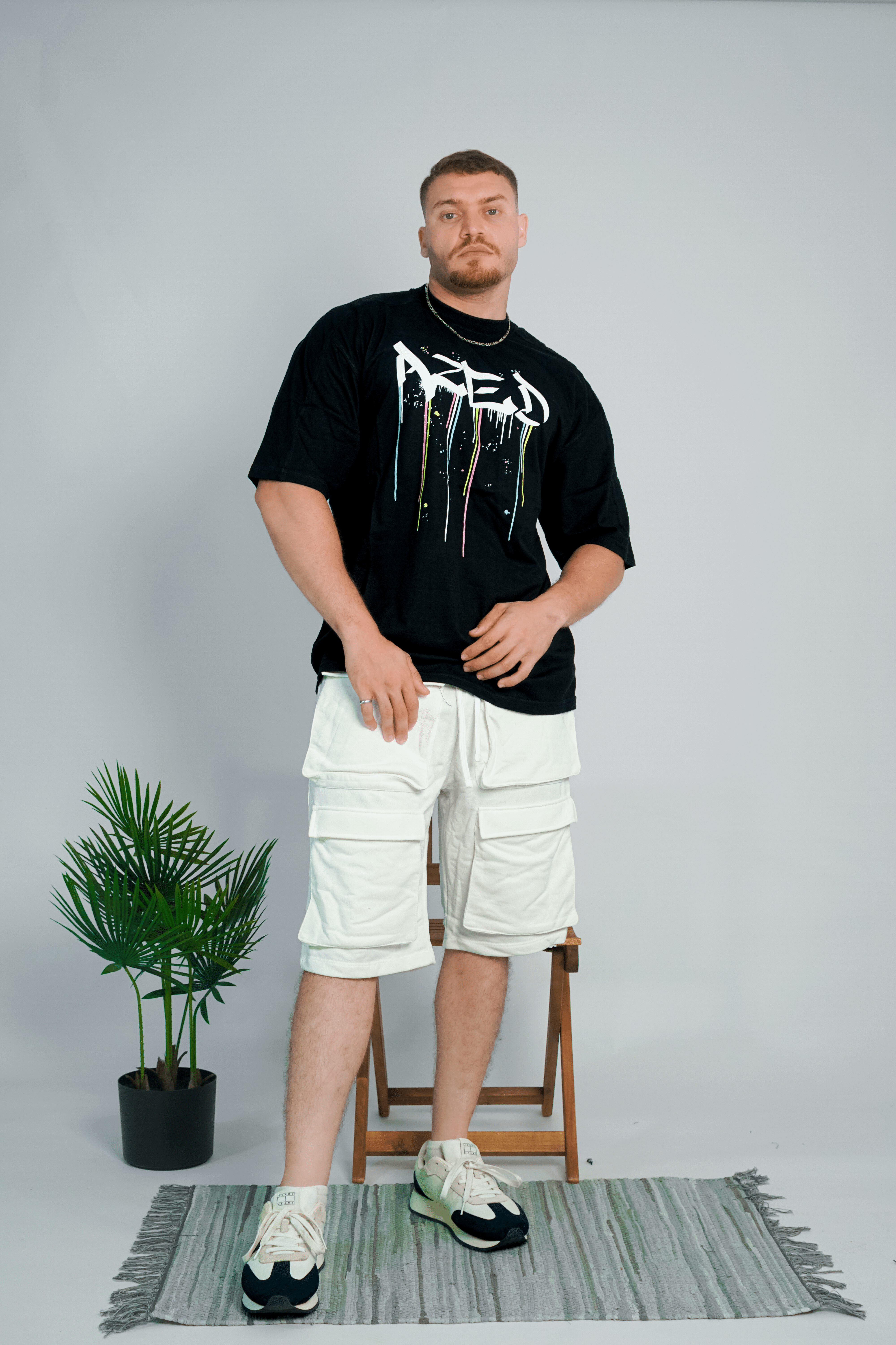 AZED® Graffiti Drip T-Shirt — Black Edition