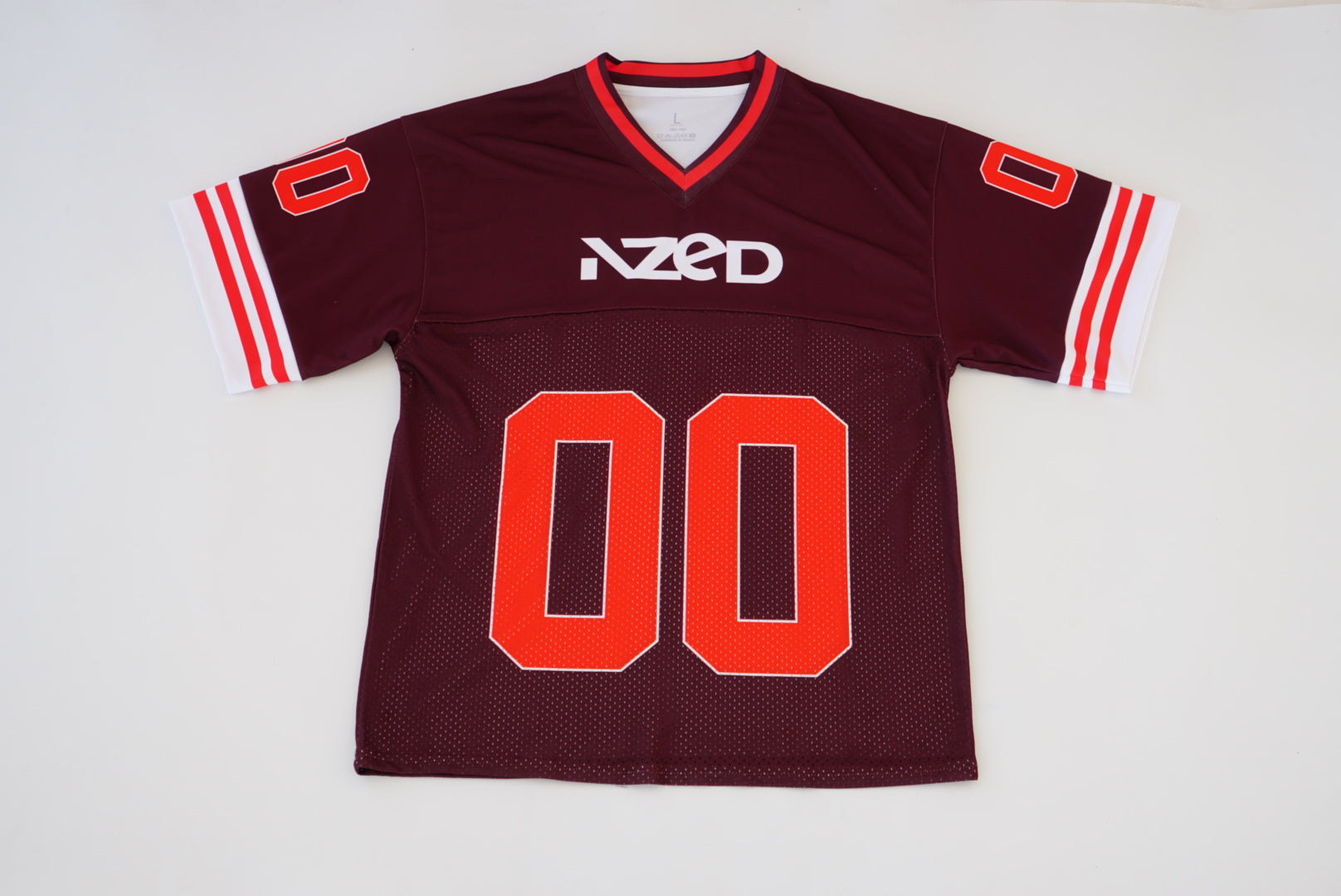 AZED Vintage Football Jersey – Dark Maroon Edition