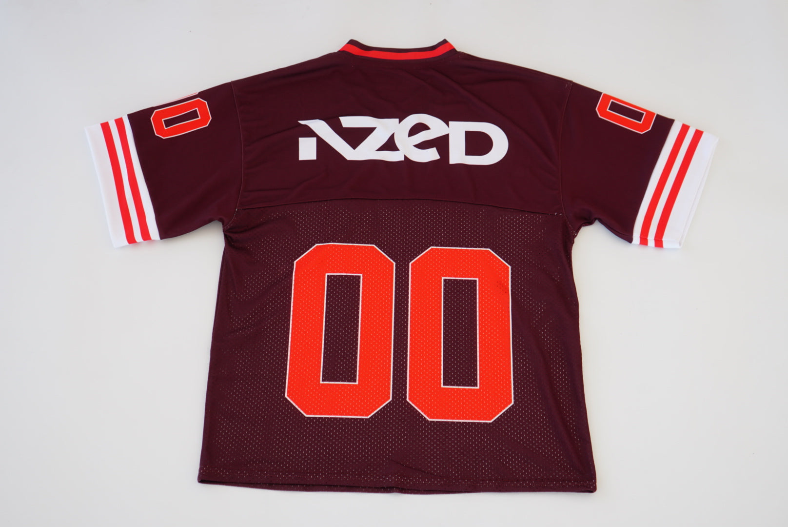 AZED Vintage Football Jersey – Dark Maroon Edition