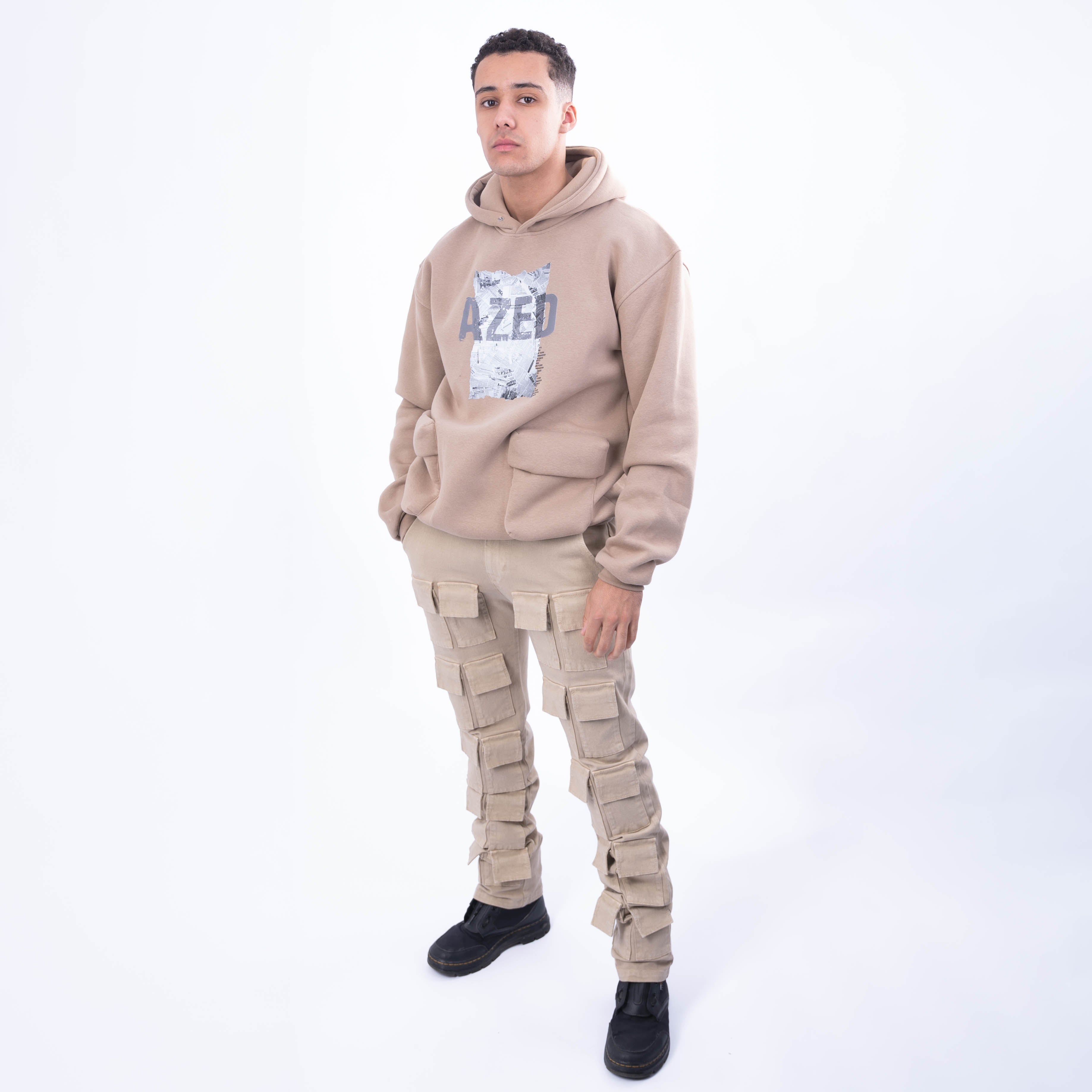AZED® Multi-Pocket Cargo Pants — Desert Beige
