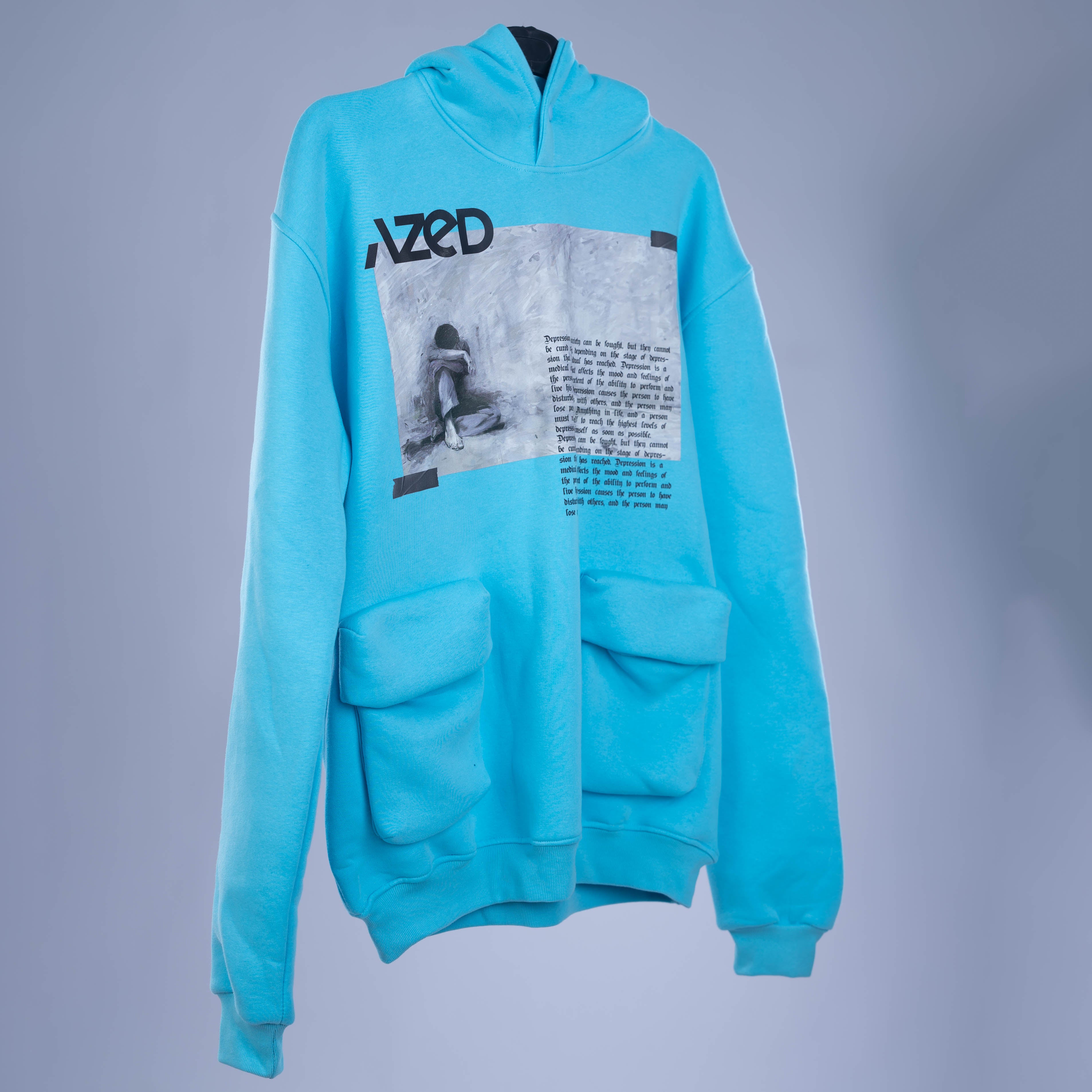 AZED® Urban Story Hoodie — Sky Blue Edition