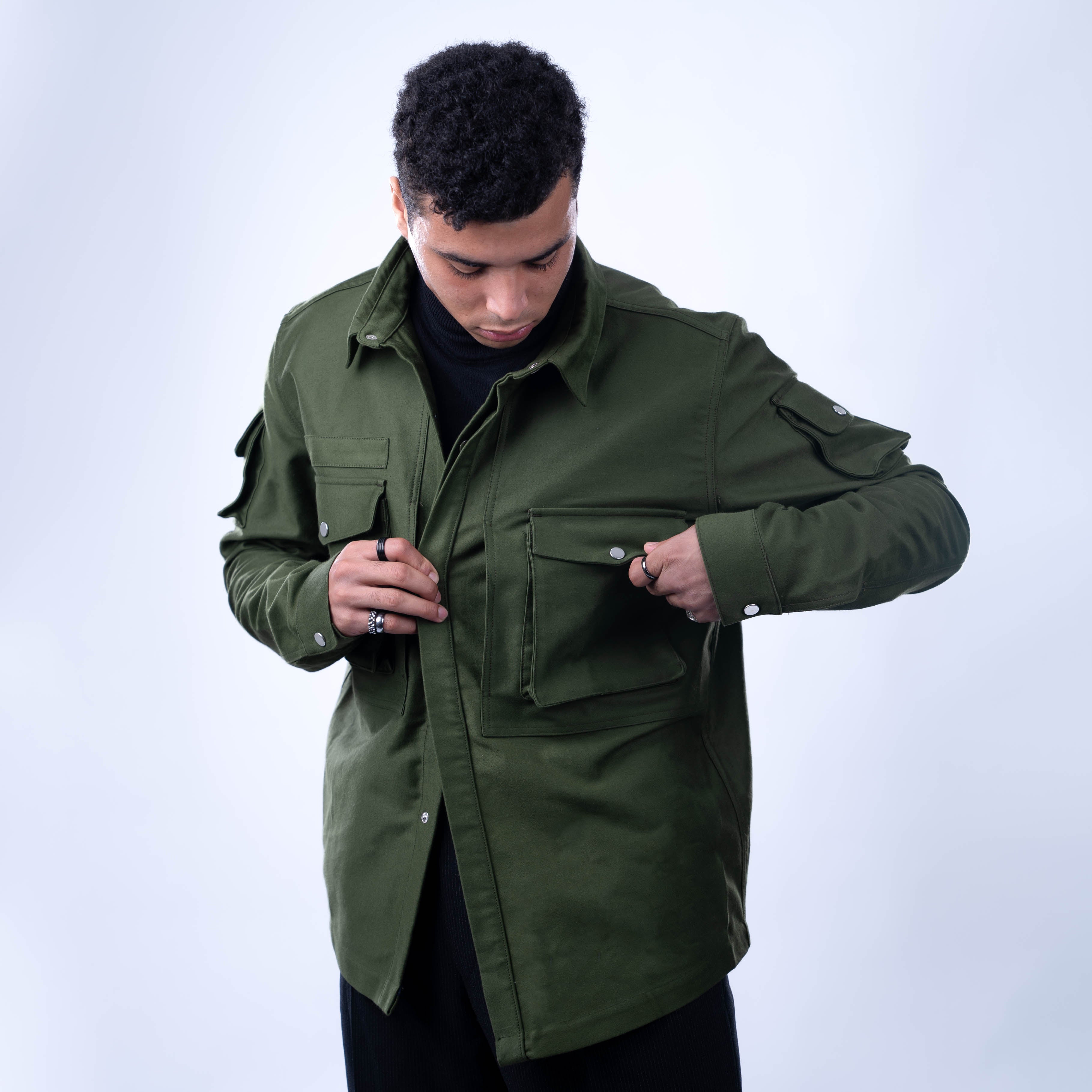 AZED Military Style green jacket