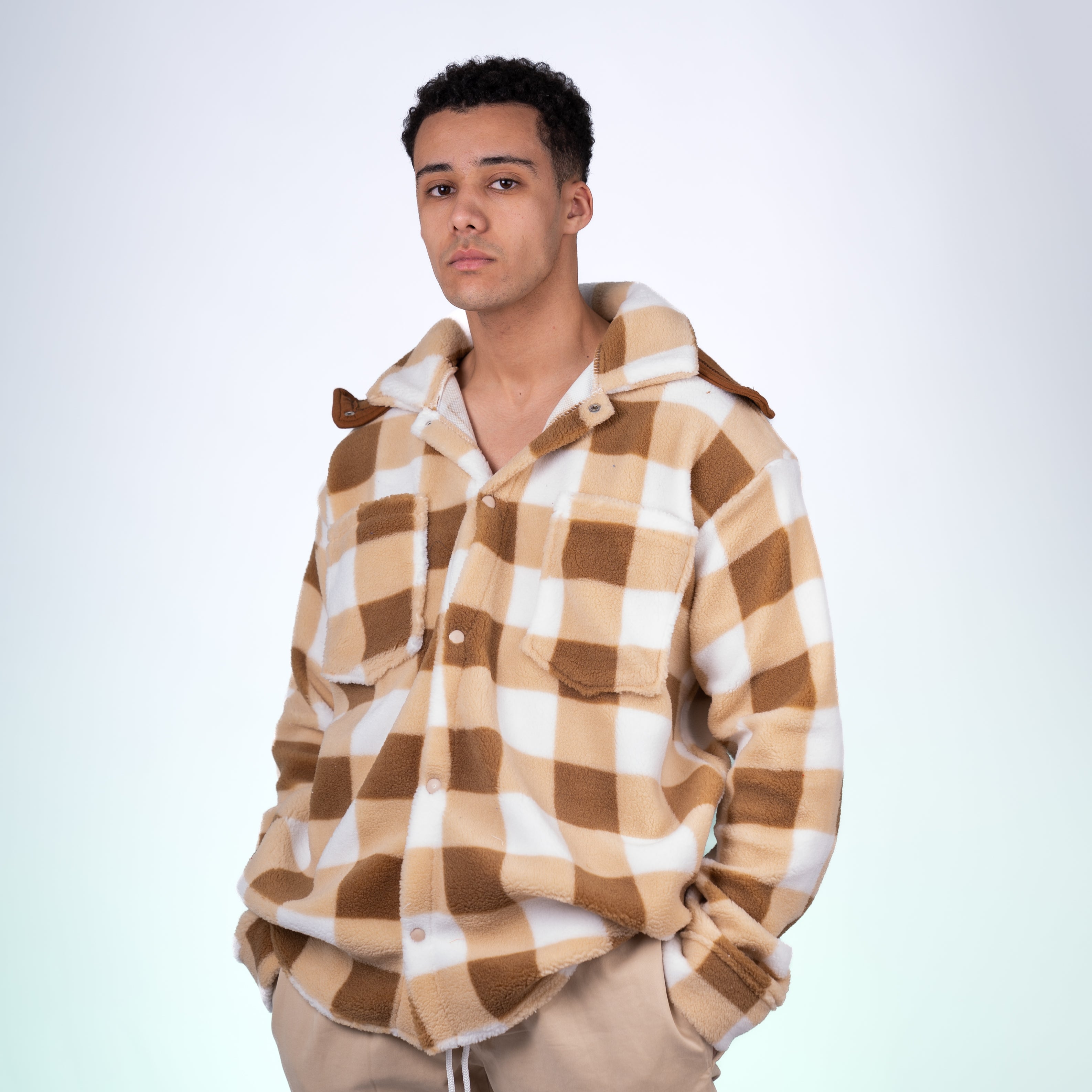 Premium Fleece Plaid Flannel Jacket V2