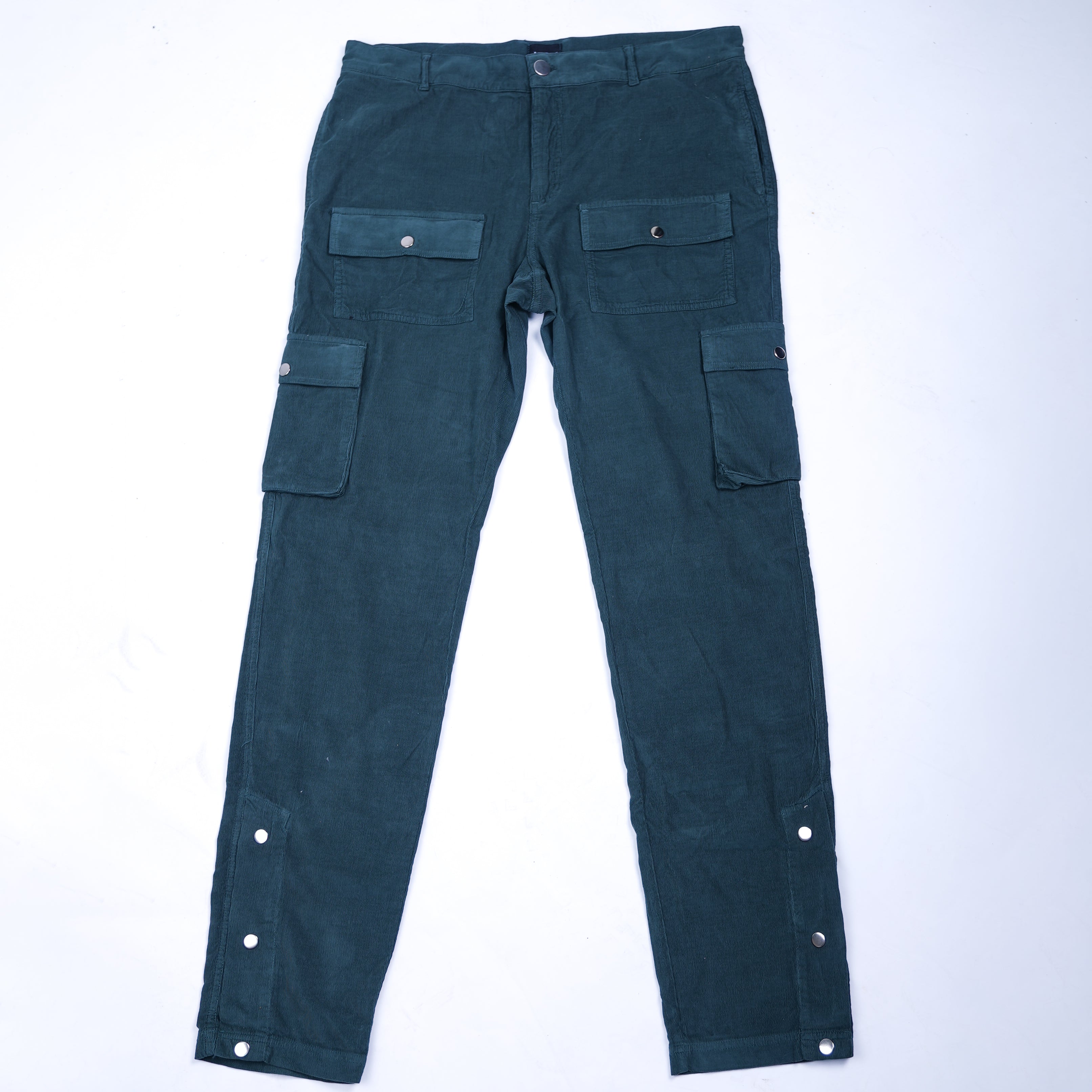 AZED® Corduroy Cargo Pants — Forest Green