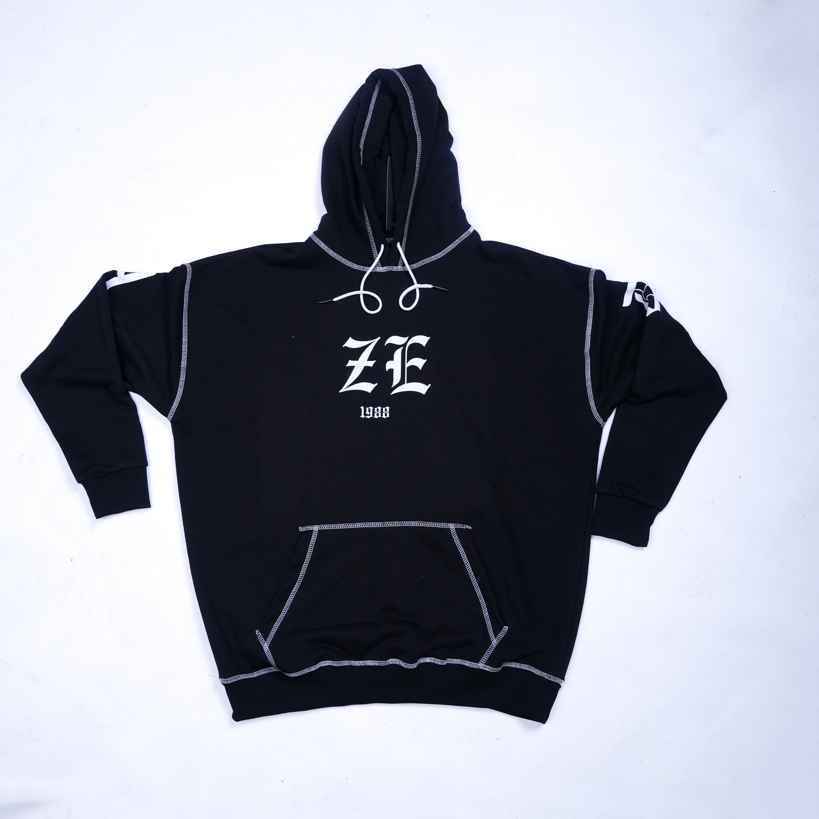 AZED® ZE Hoodie — Black & White Edition
