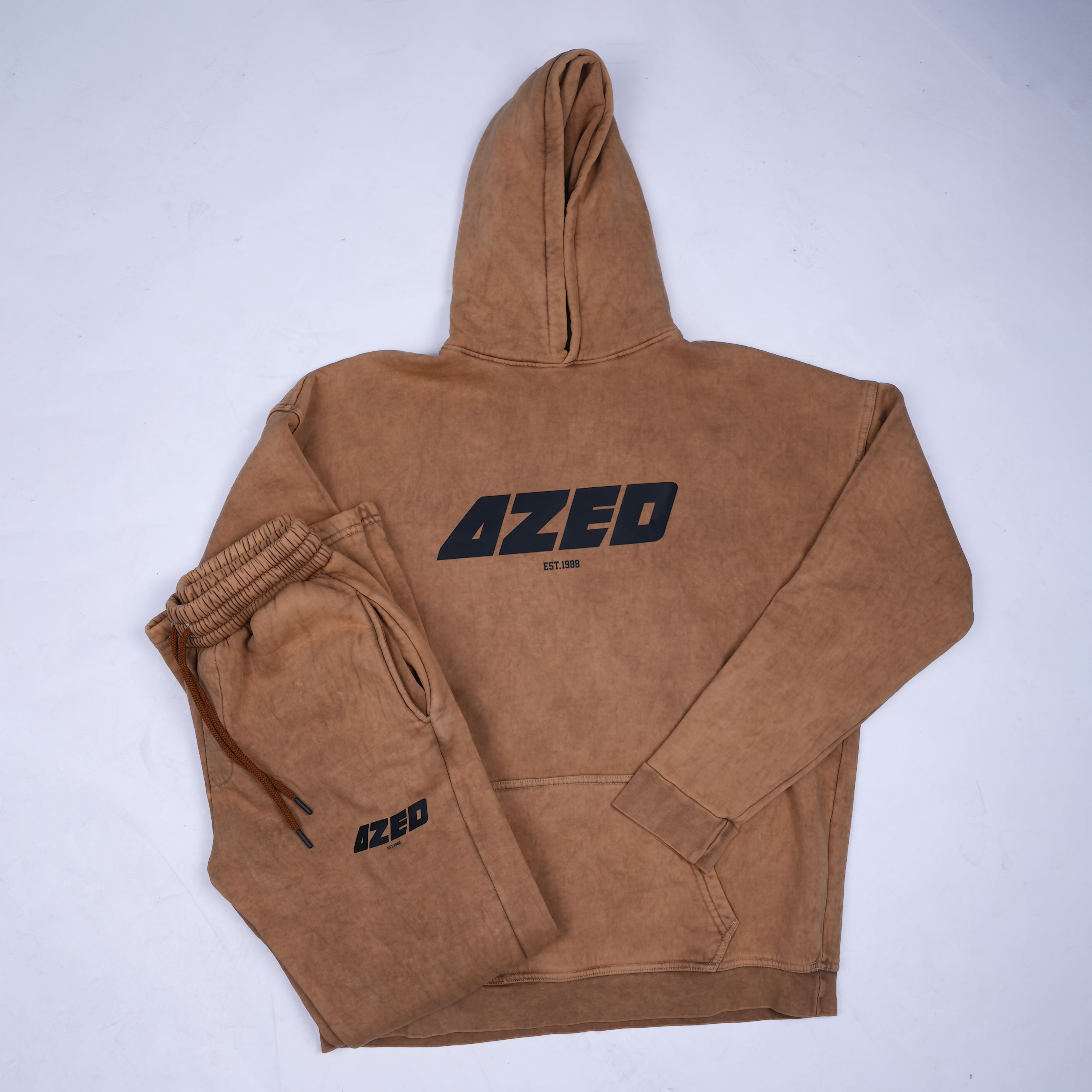 AZED Winter Set Stone Washed Hoodie&Pants