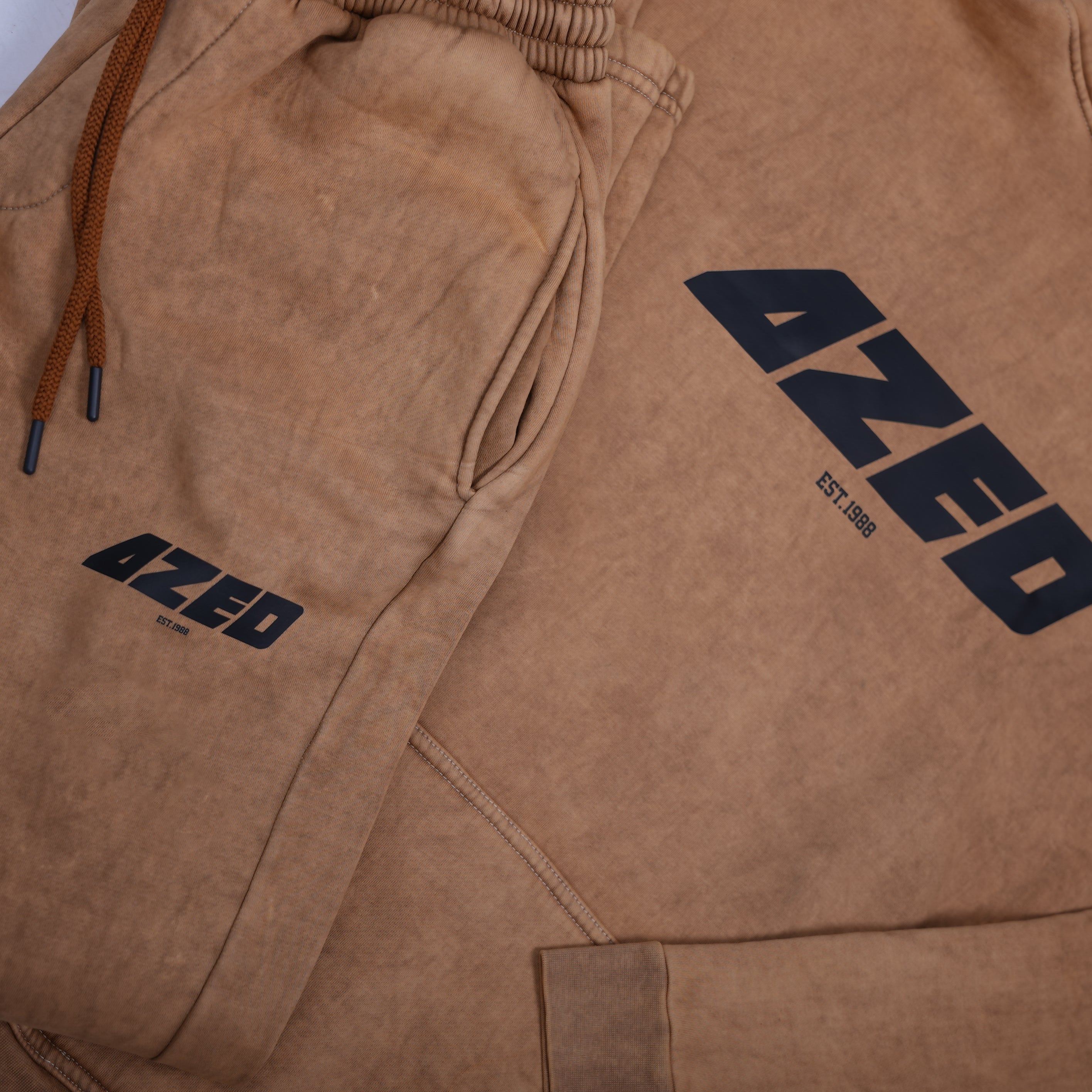 AZED Winter Set Stone Washed Hoodie&Pants