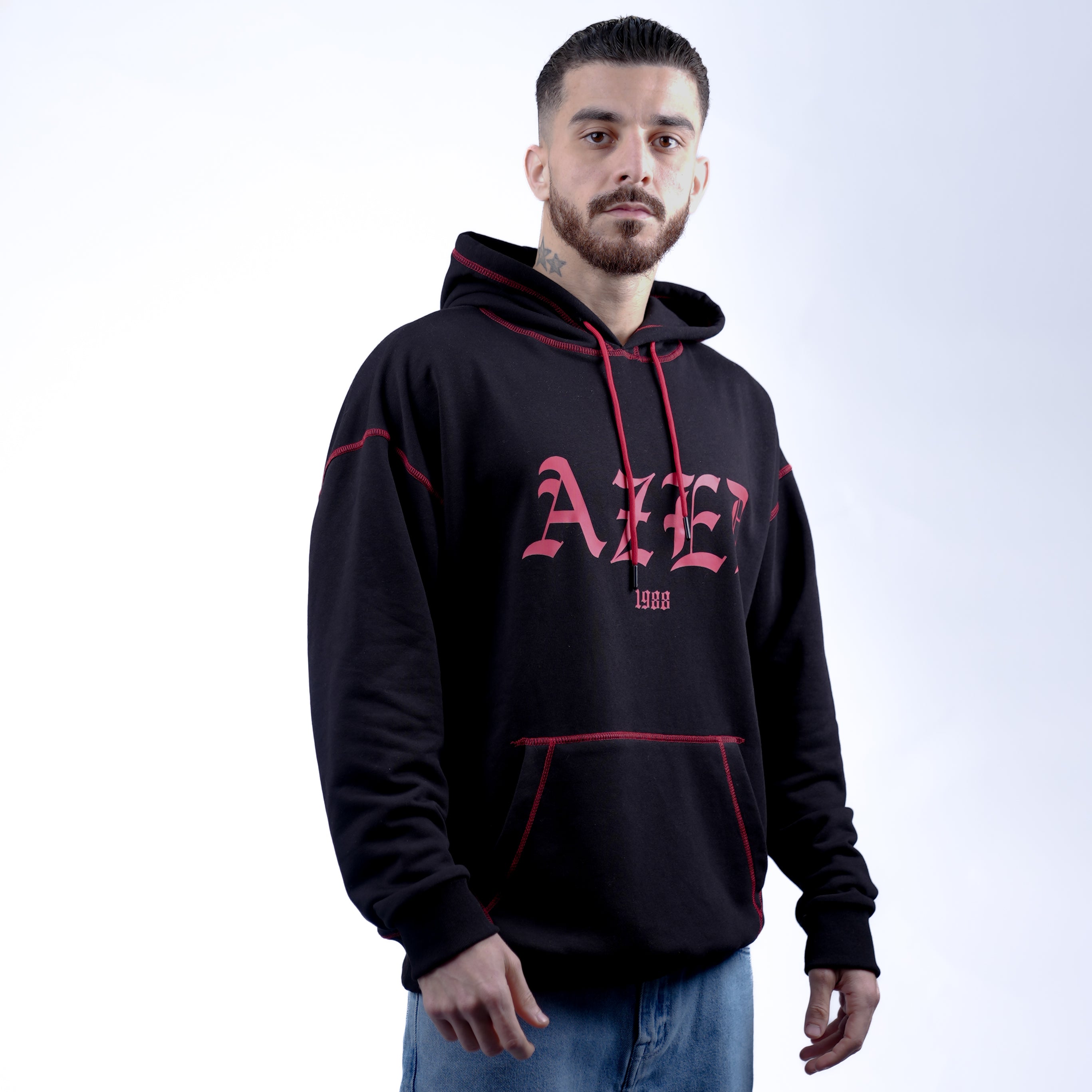 AZED® Hoodie — Black & Red Edition