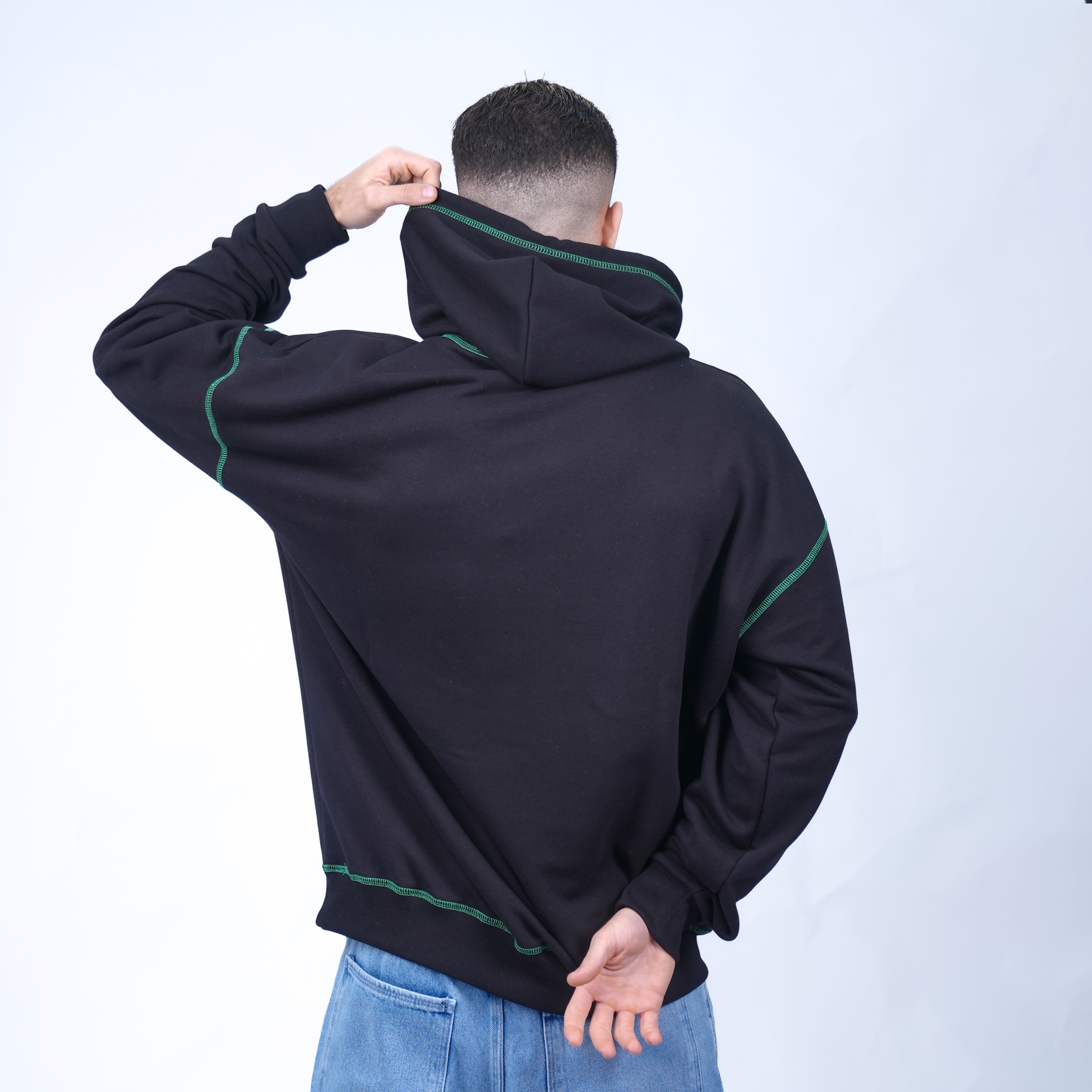 AZED® Hoodie — Black & Neon Green Edition