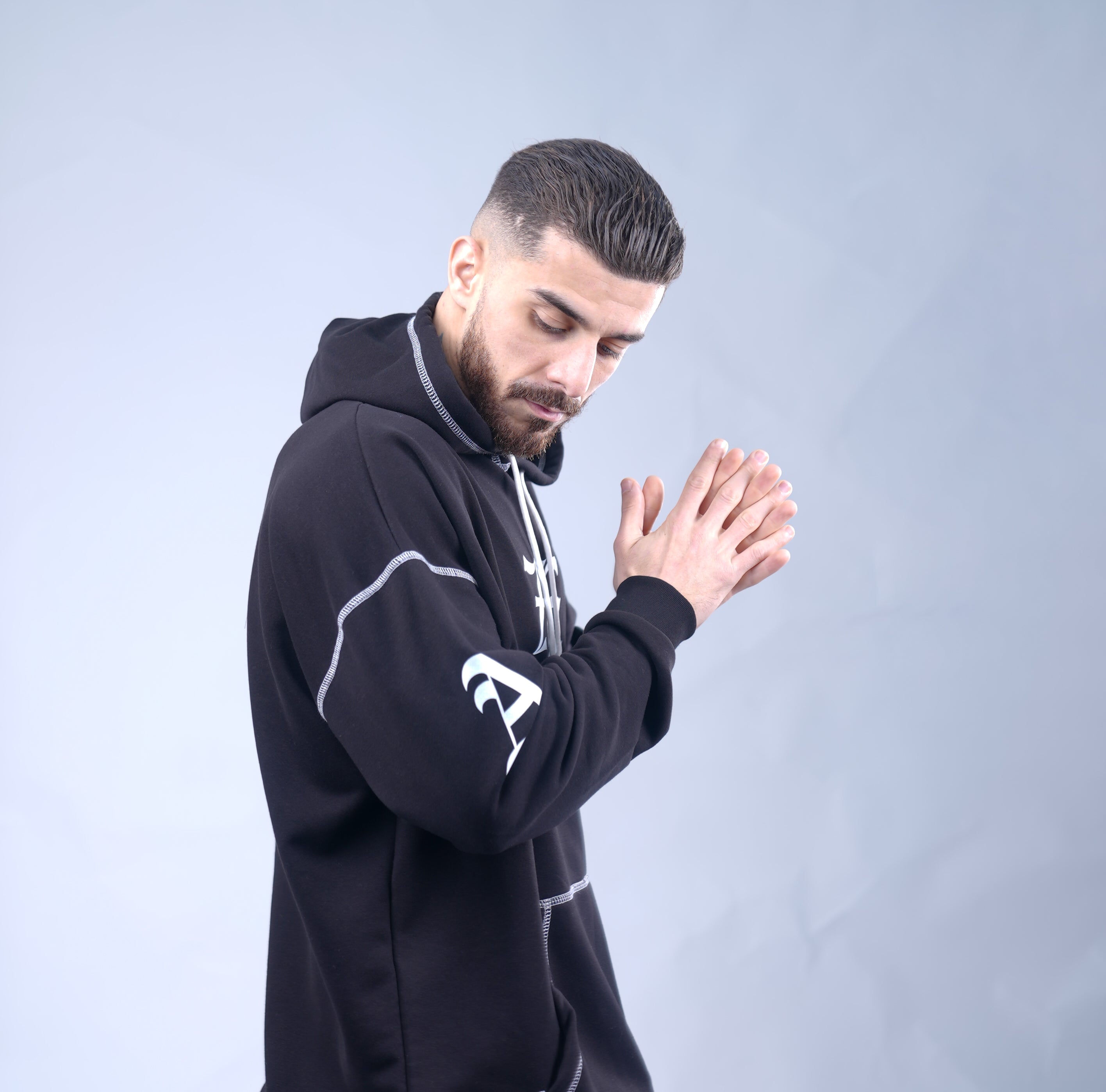 AZED® ZE Hoodie — Black & White Edition