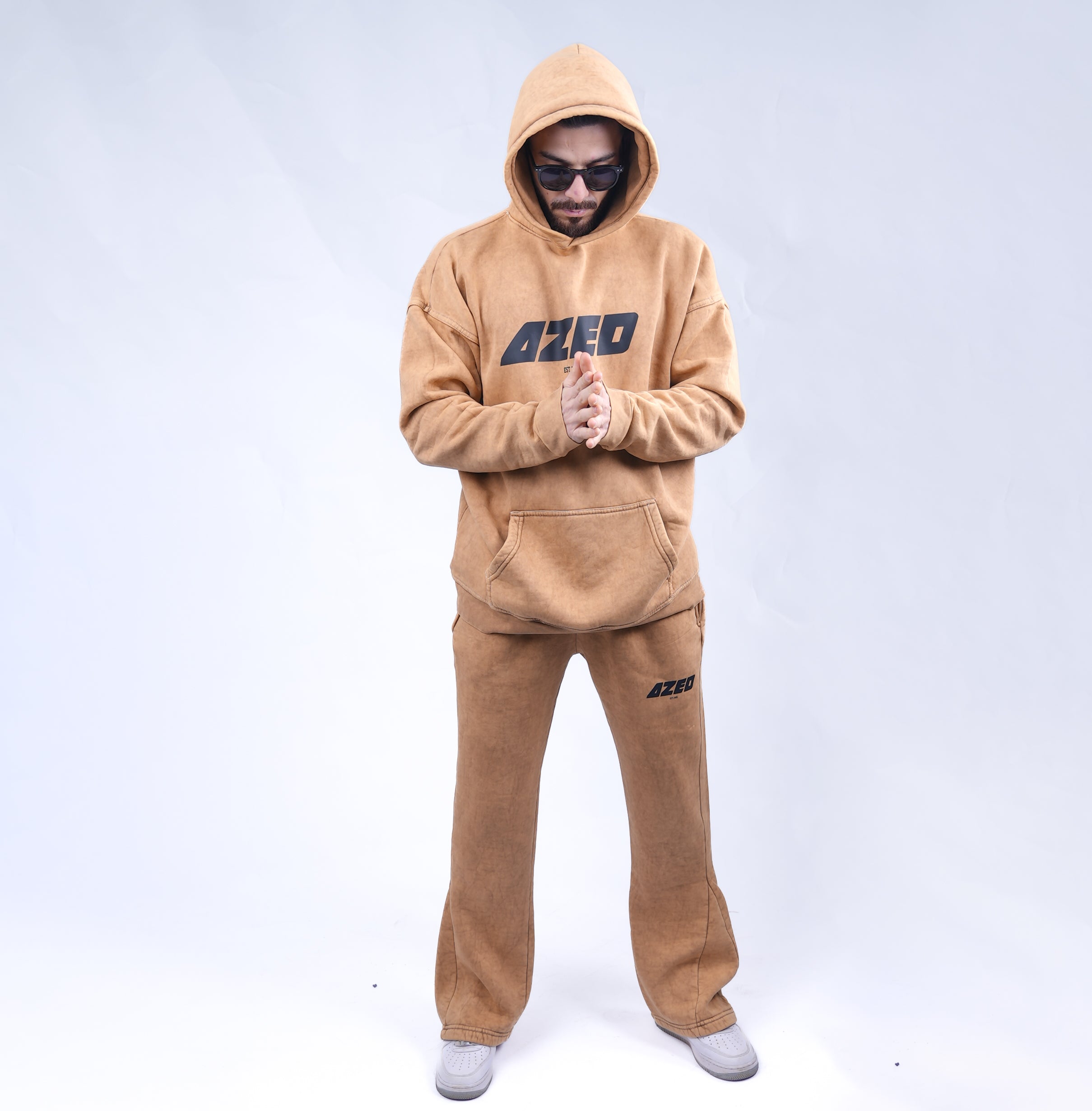 AZED Winter Set Stone Washed Hoodie&Pants