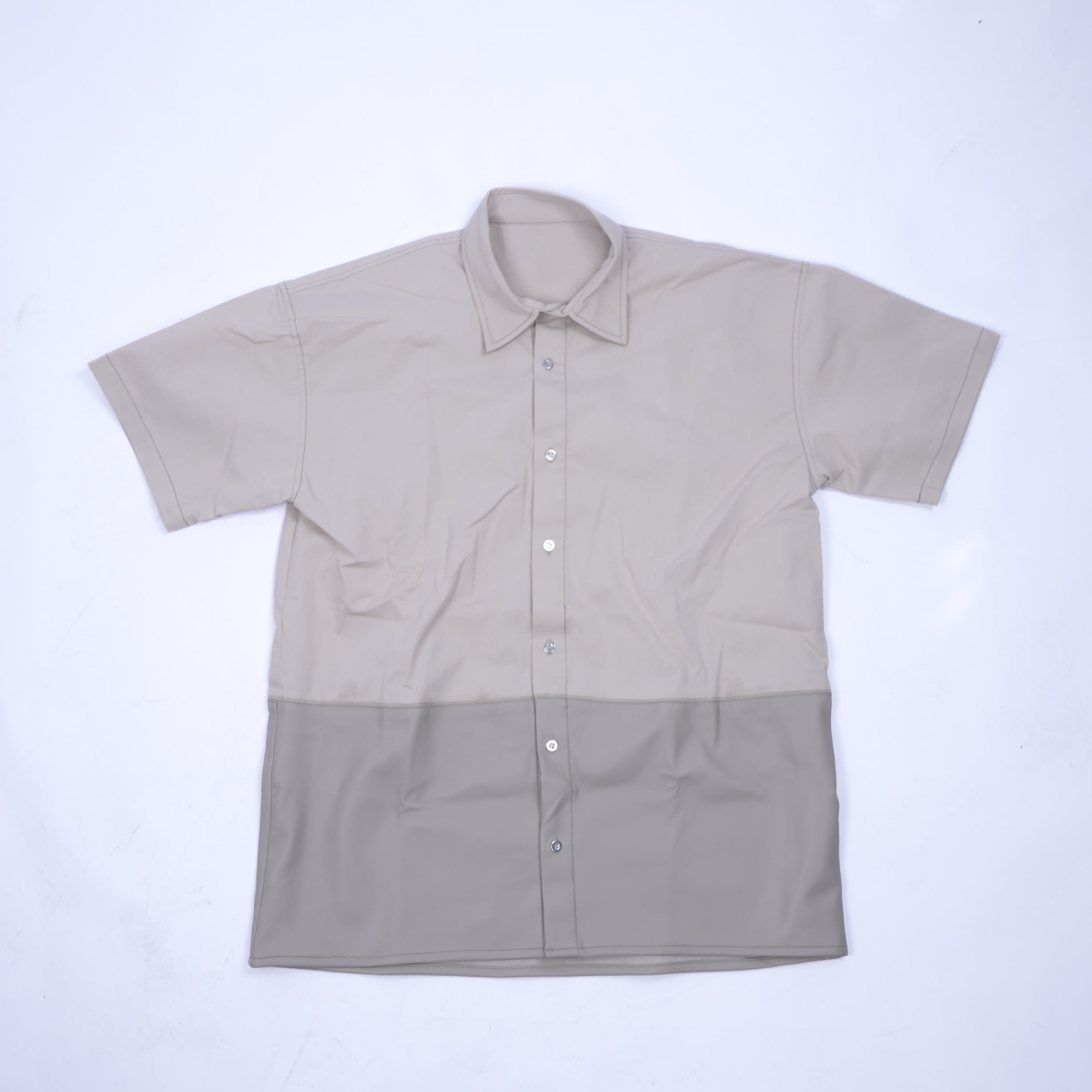 AZED Dune Split Short-Sleeve button-up Shirt