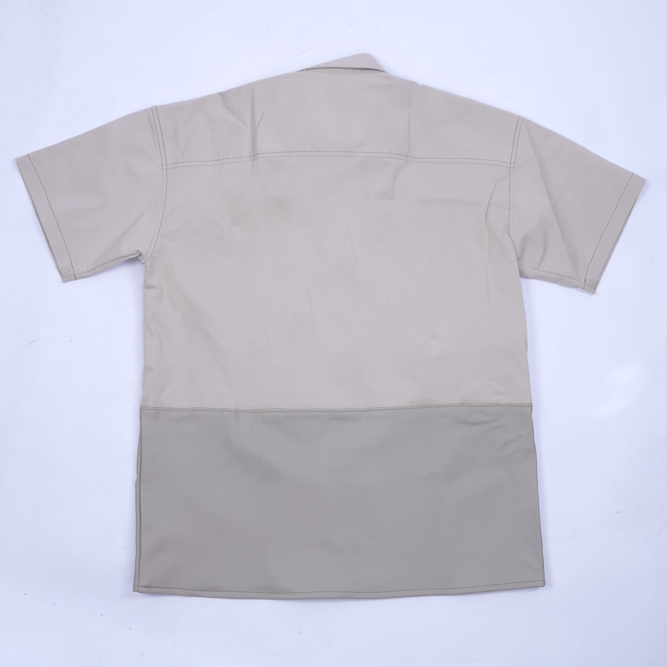 AZED Dune Split Short-Sleeve button-up Shirt