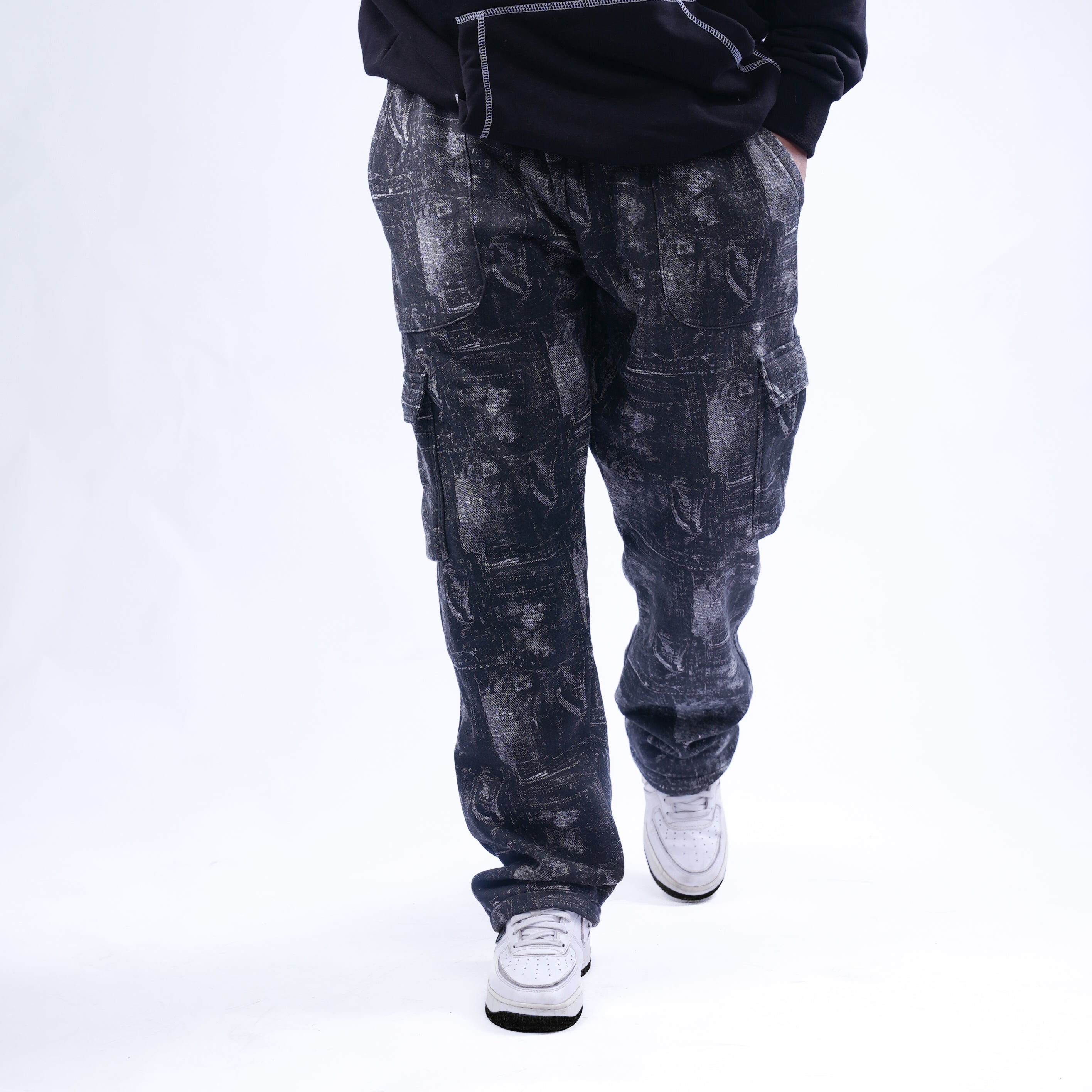 AZED® Cargo Pants — Washed Black