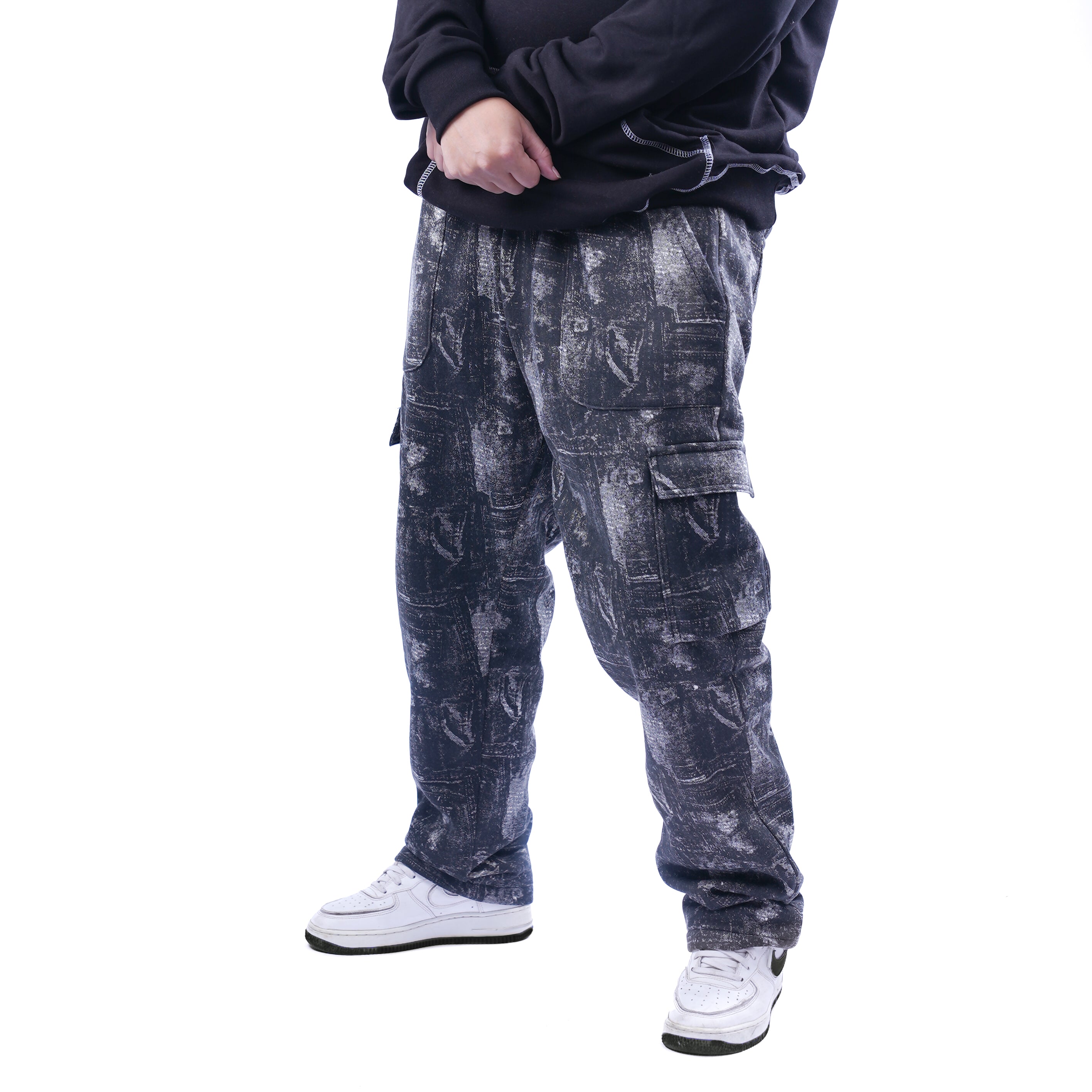 AZED® Cargo Pants — Washed Black