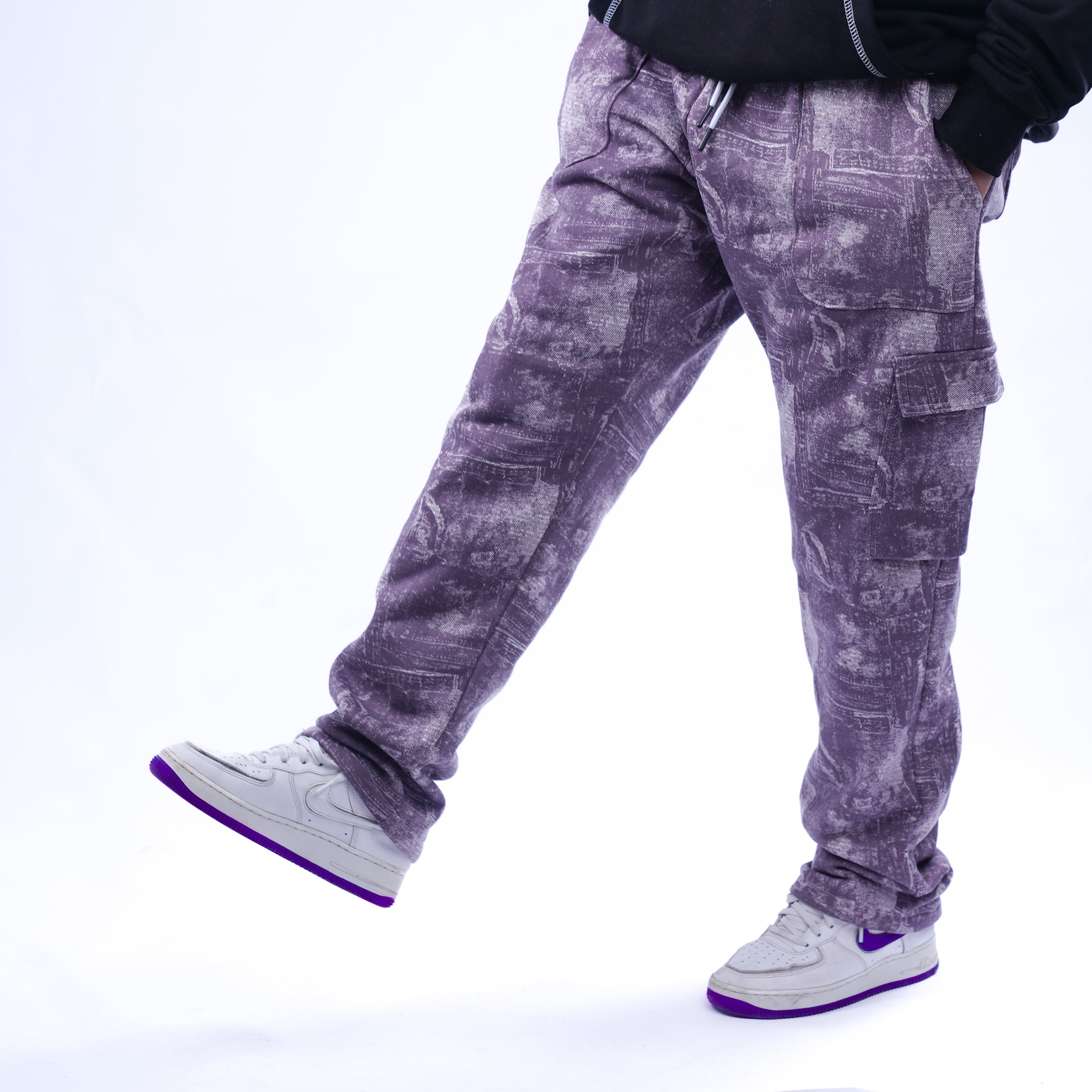 AZED® Cargo Pants — Washed Purple