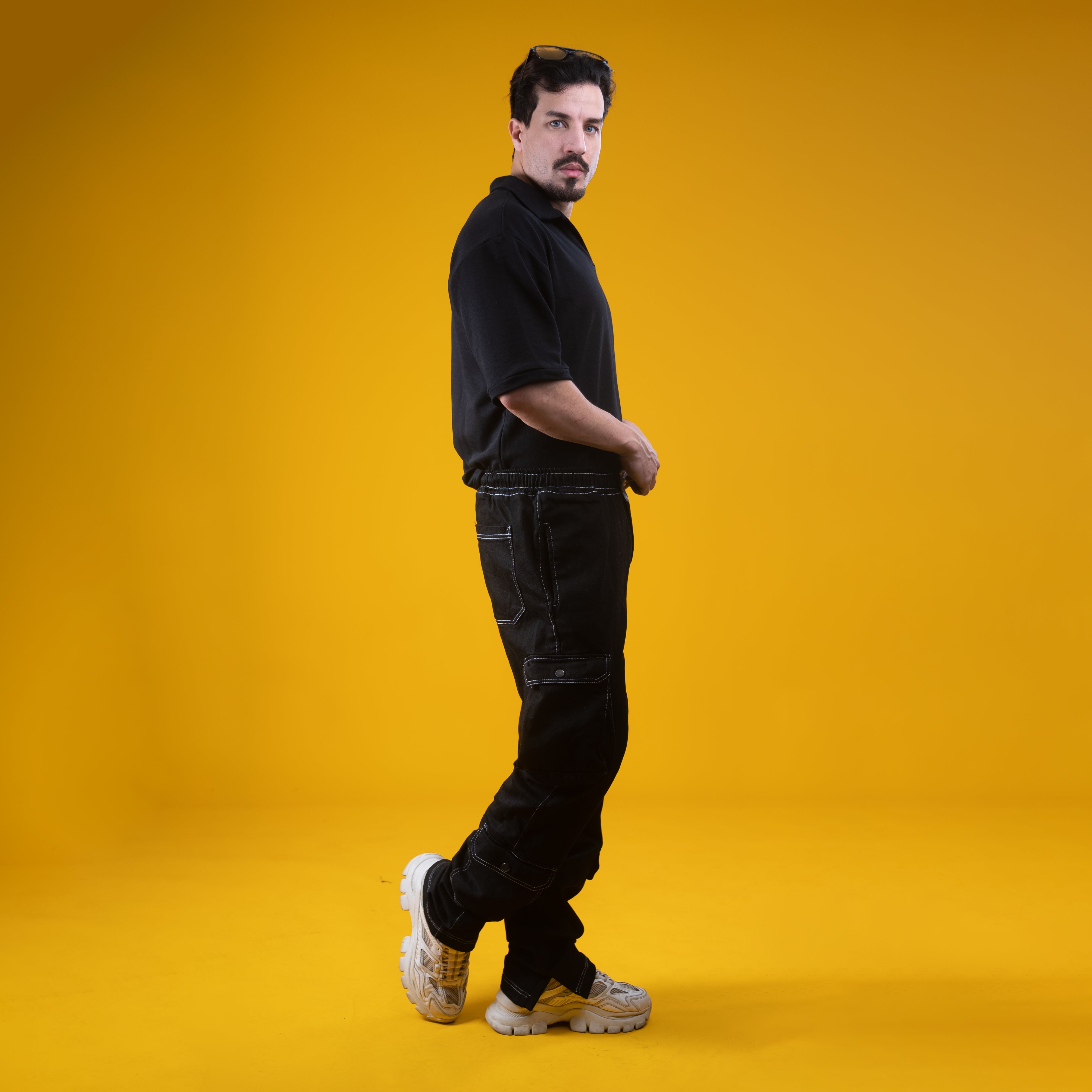 AZED® Utility Cargo Pants — Black Stitch Edition