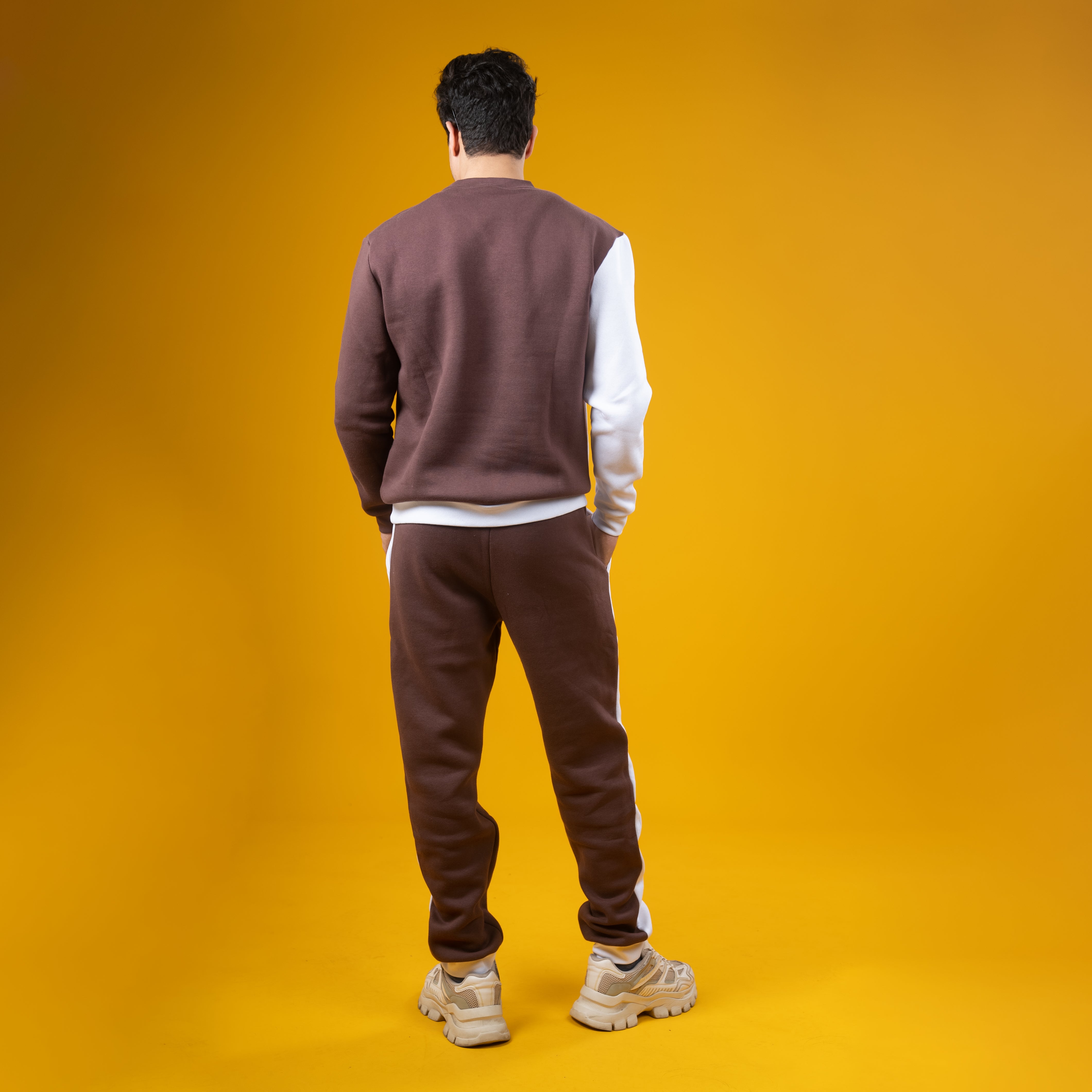 AZED® Wave Tracksuit — Brown & White Edition