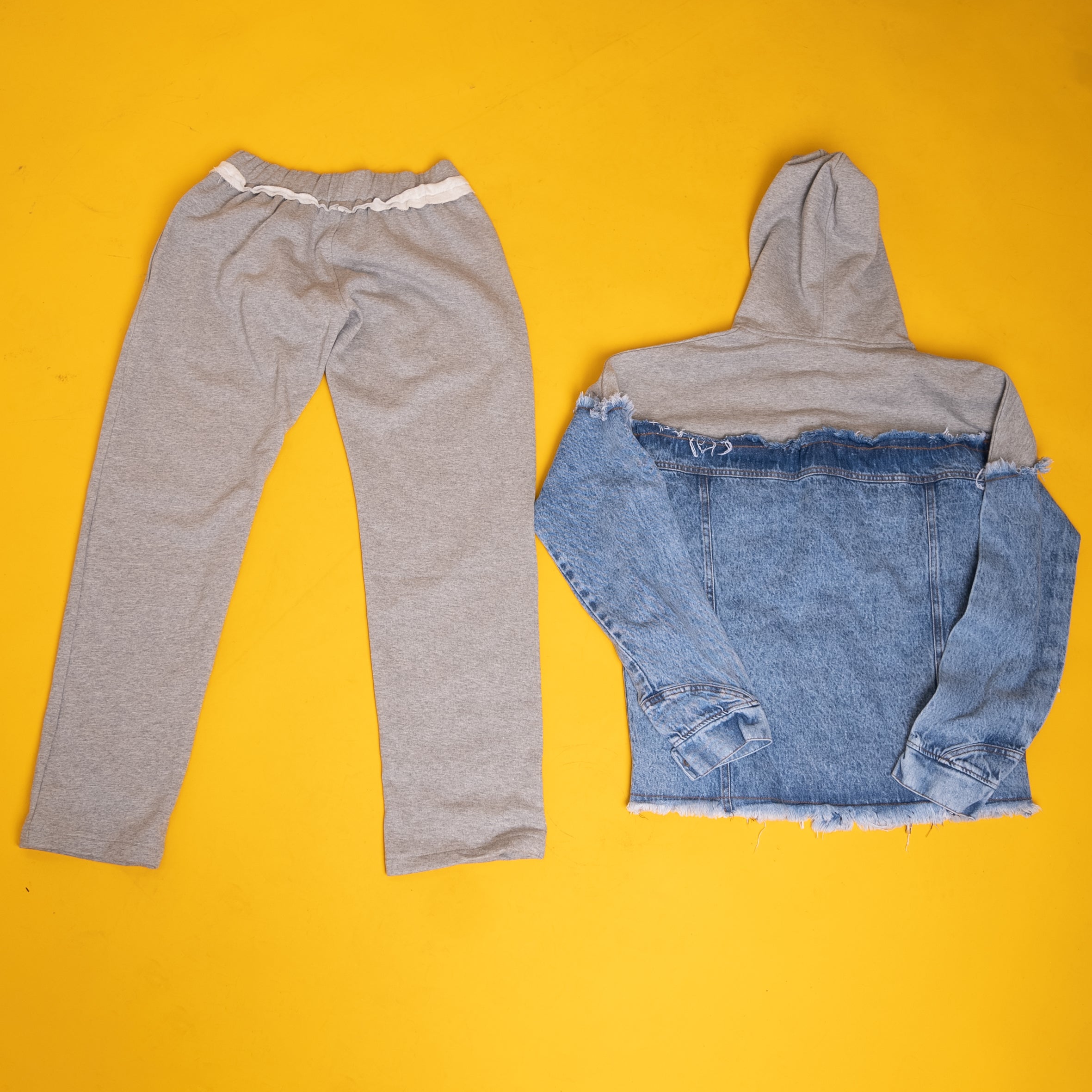 AZED® Hybrid Denim Tracksuit — Blue Washed Edition