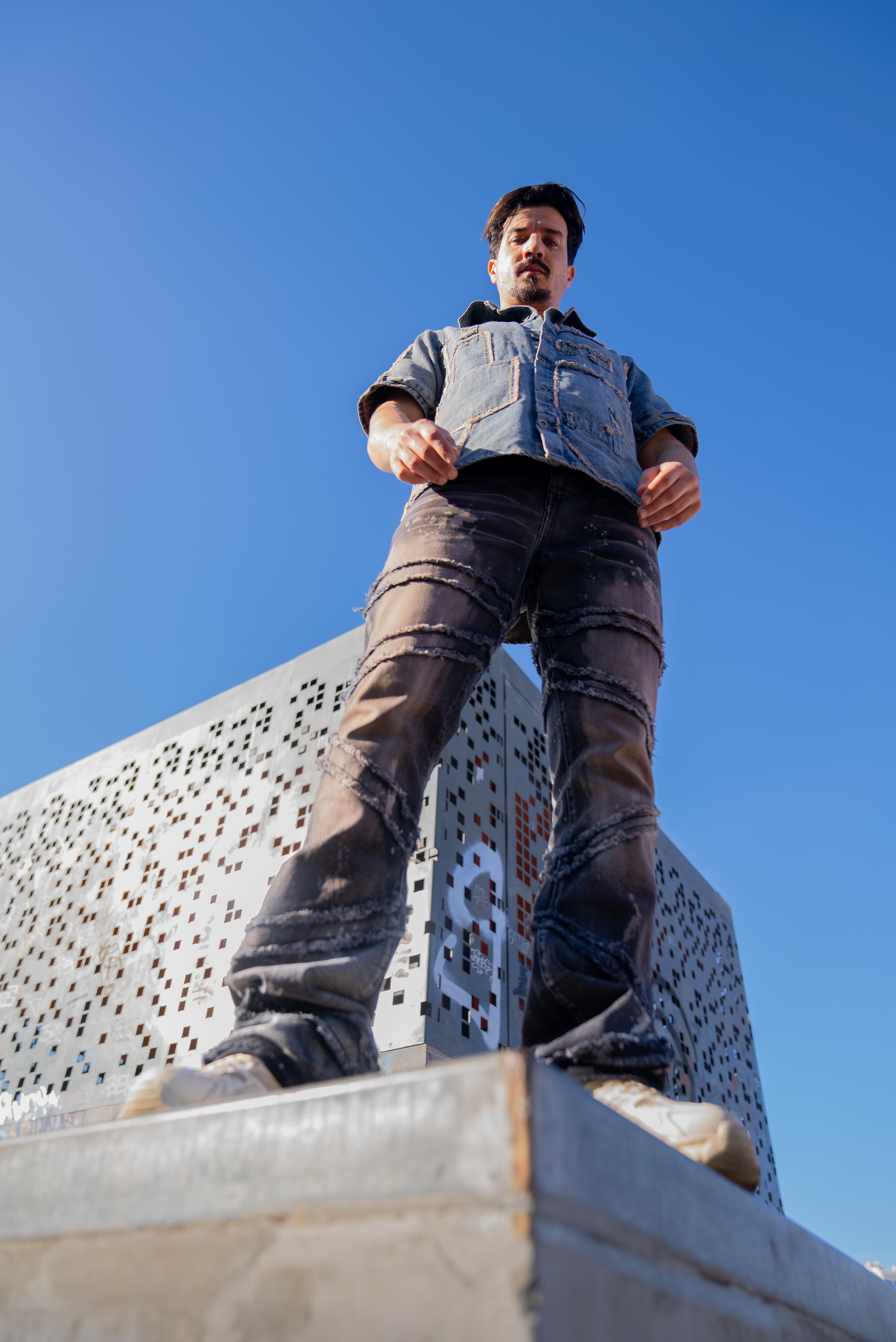 AZED® Utility Denim Shirt — Raw Edge Edition