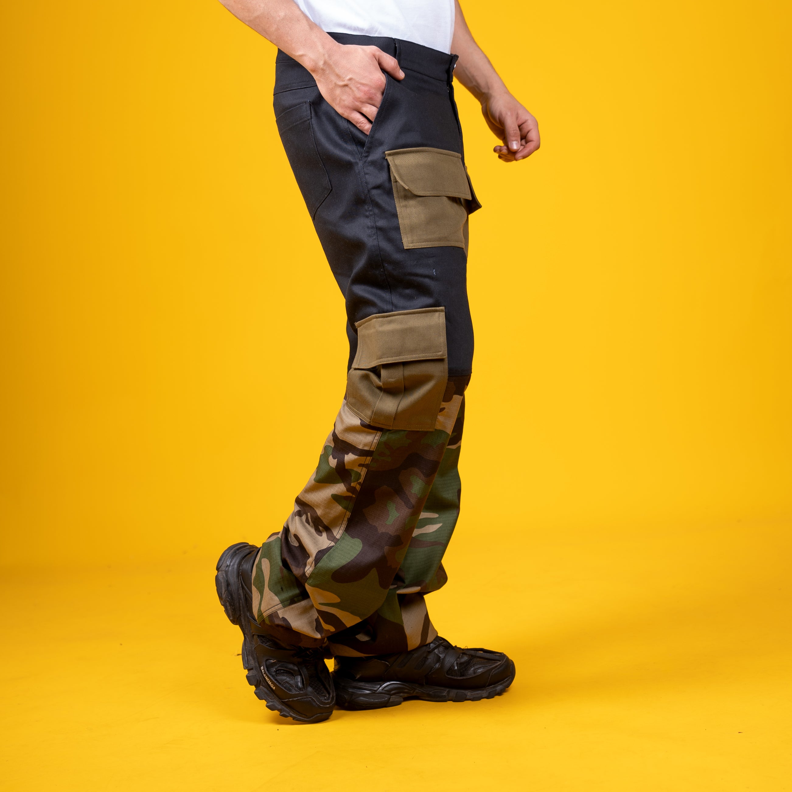 AZED® Hybrid Cargo Pants — Camo & Black