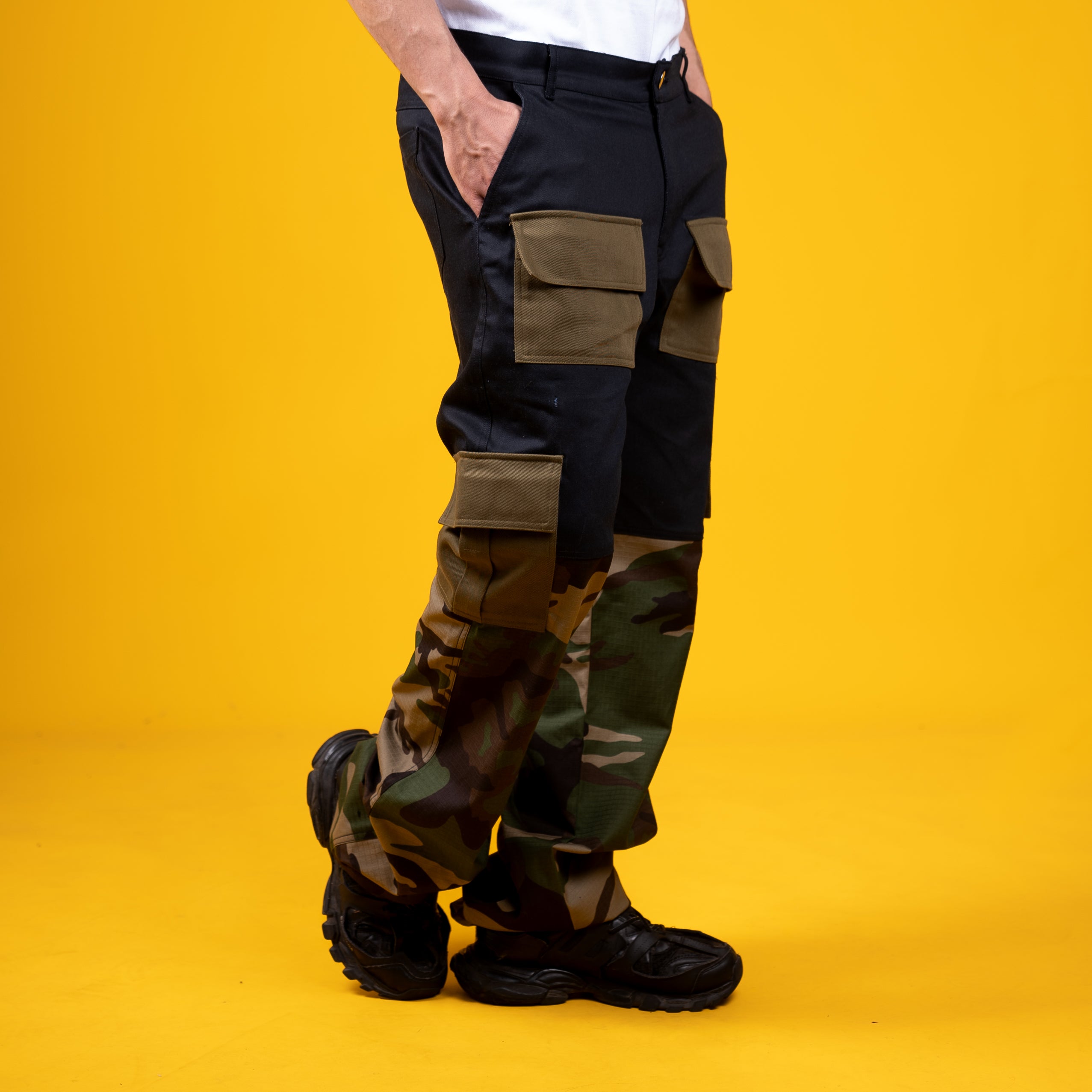 AZED® Hybrid Cargo Pants — Camo & Black
