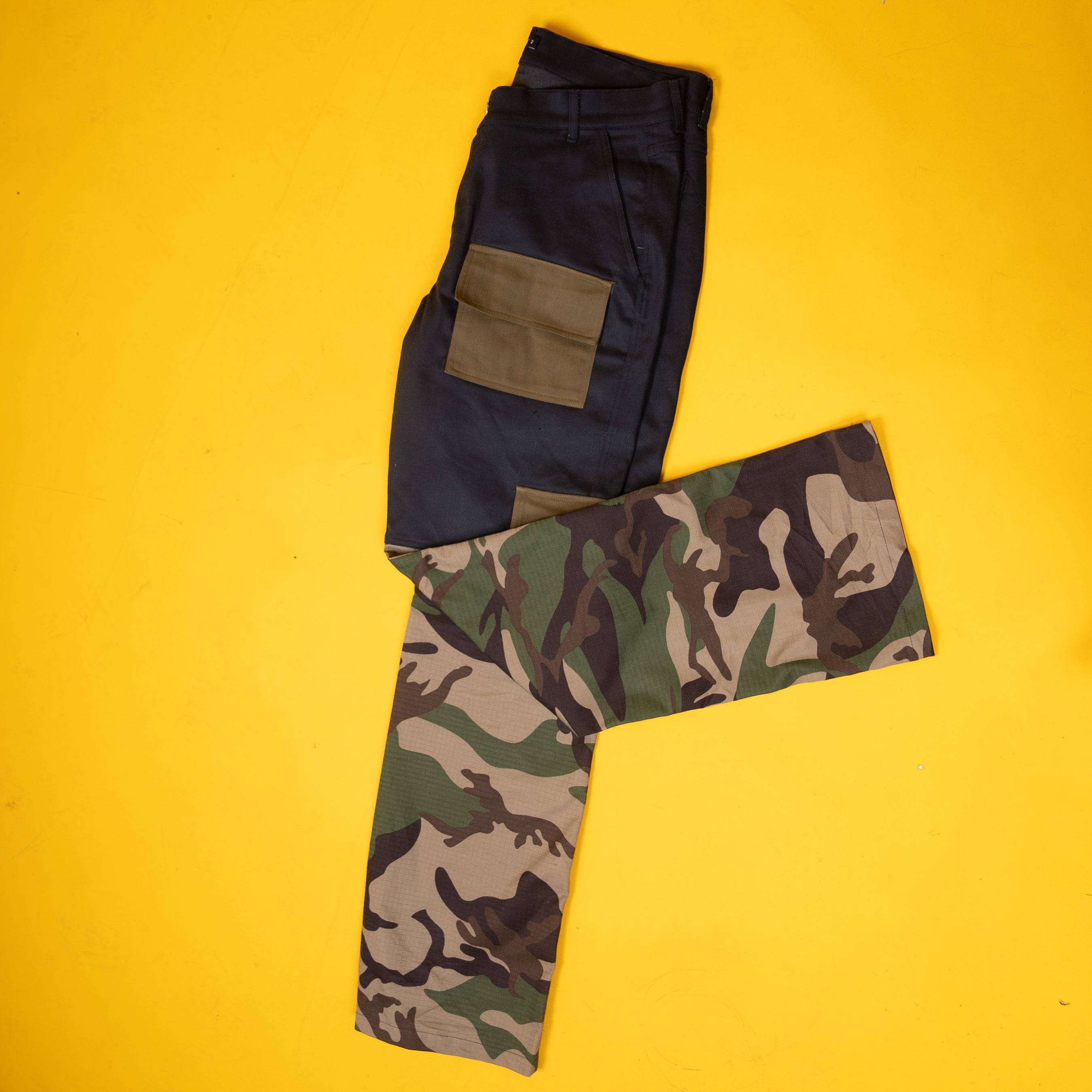 AZED® Hybrid Cargo Pants — Camo & Black