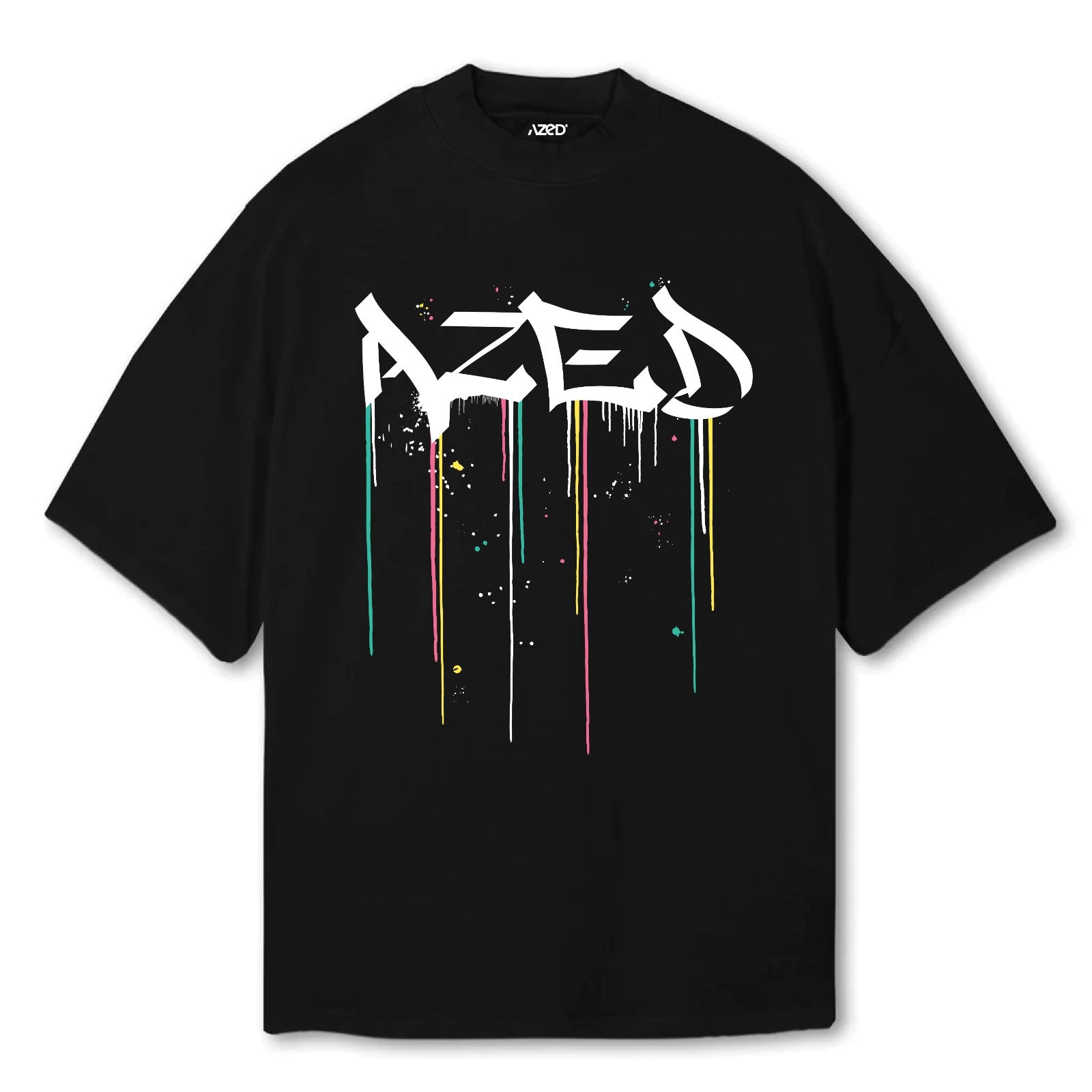 AZED® Graffiti Drip T-Shirt — Black Edition