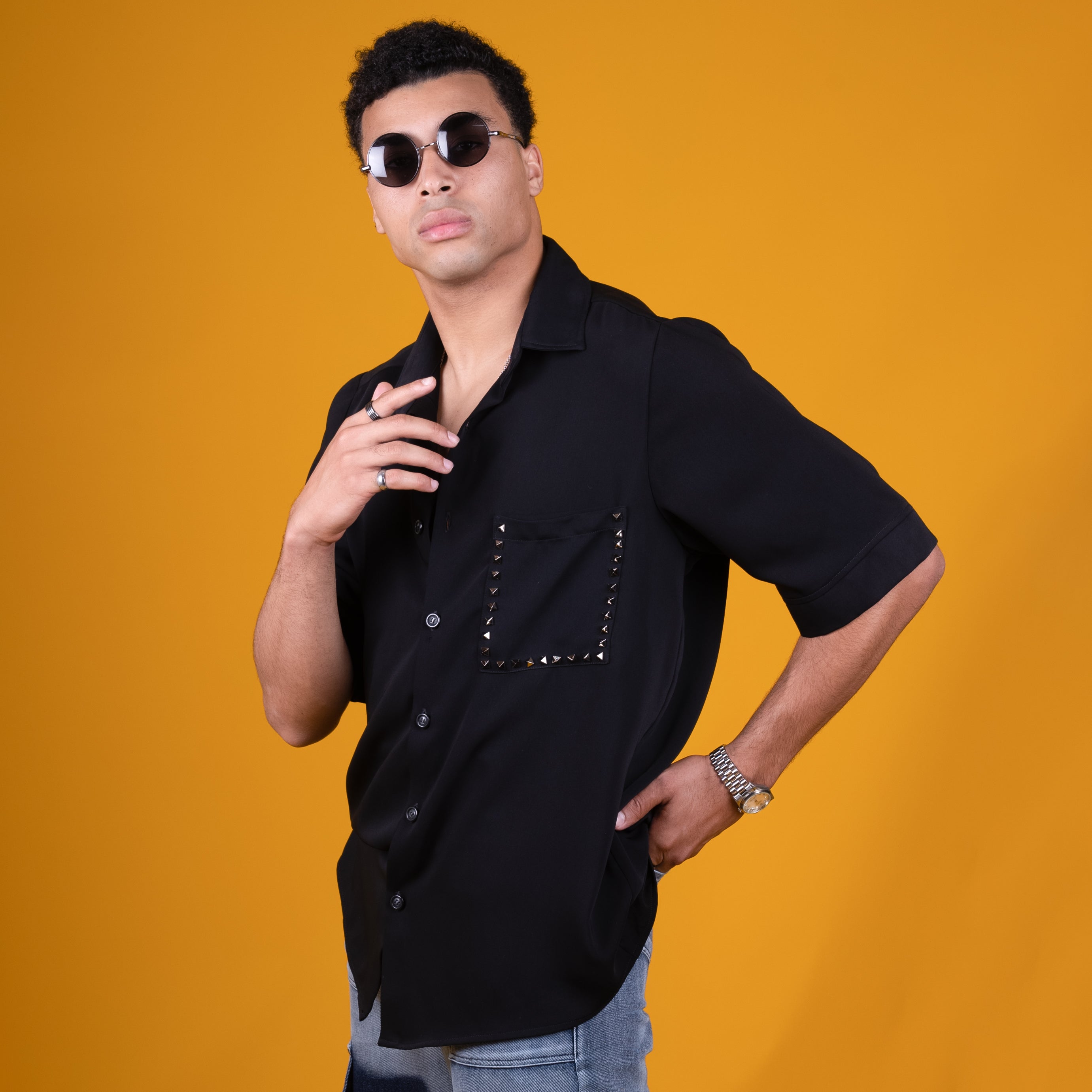 AZED® Luxe Pocket Shirt — Black Edition
