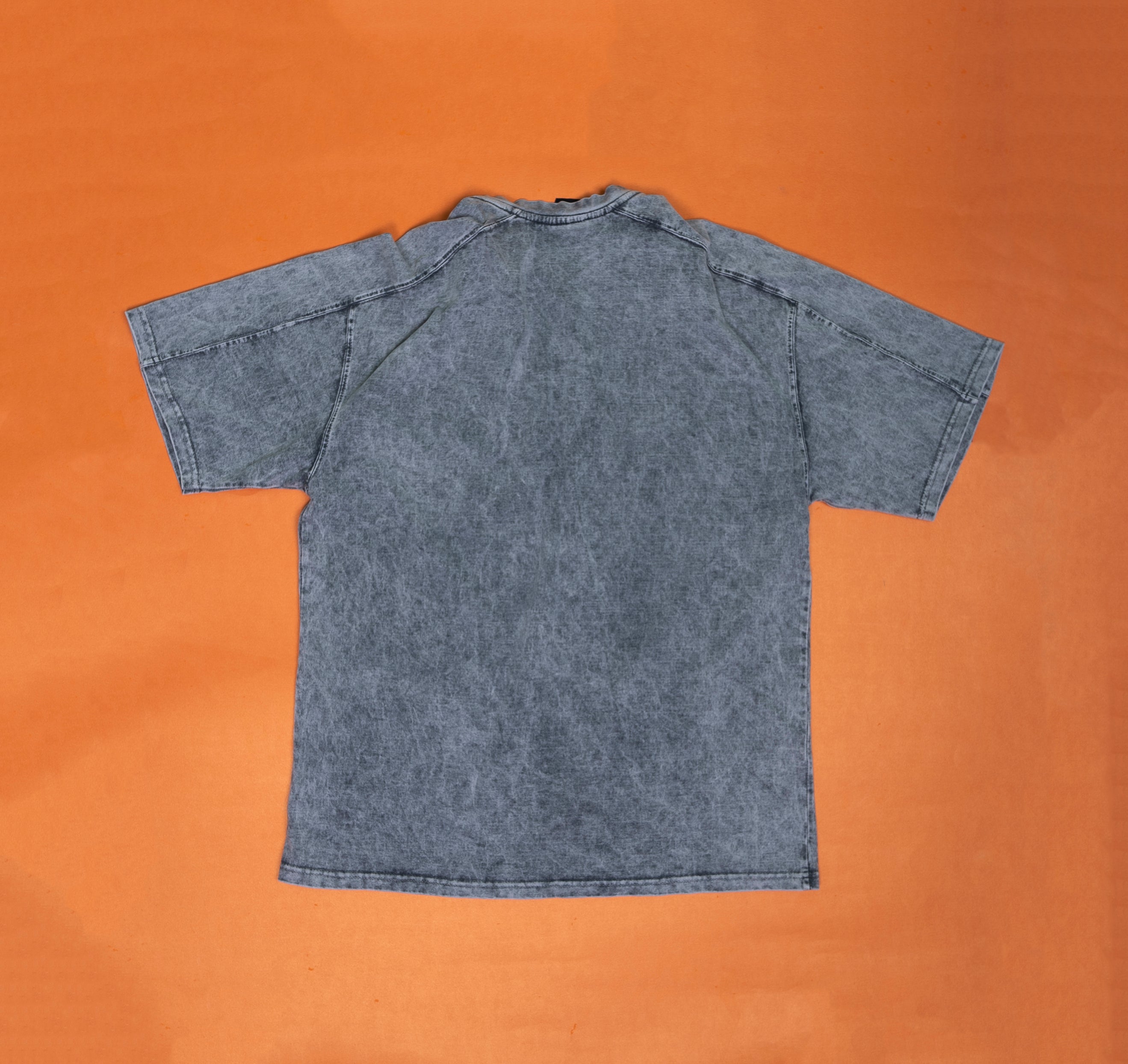 AZED® Global Vision Tee — Stone Washed Grey