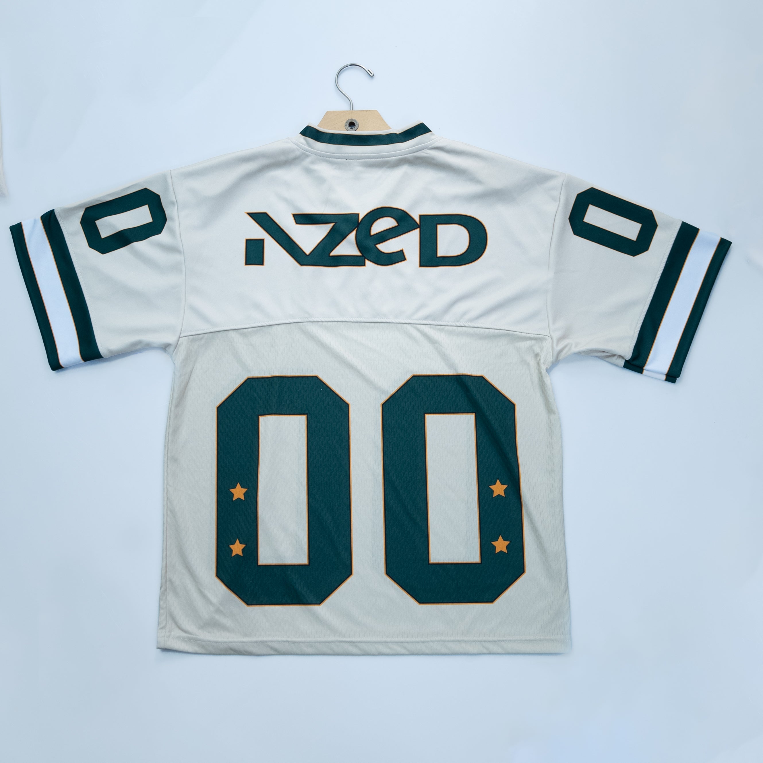 Vintage Football Jersey – Cream & Green Edition | AZED