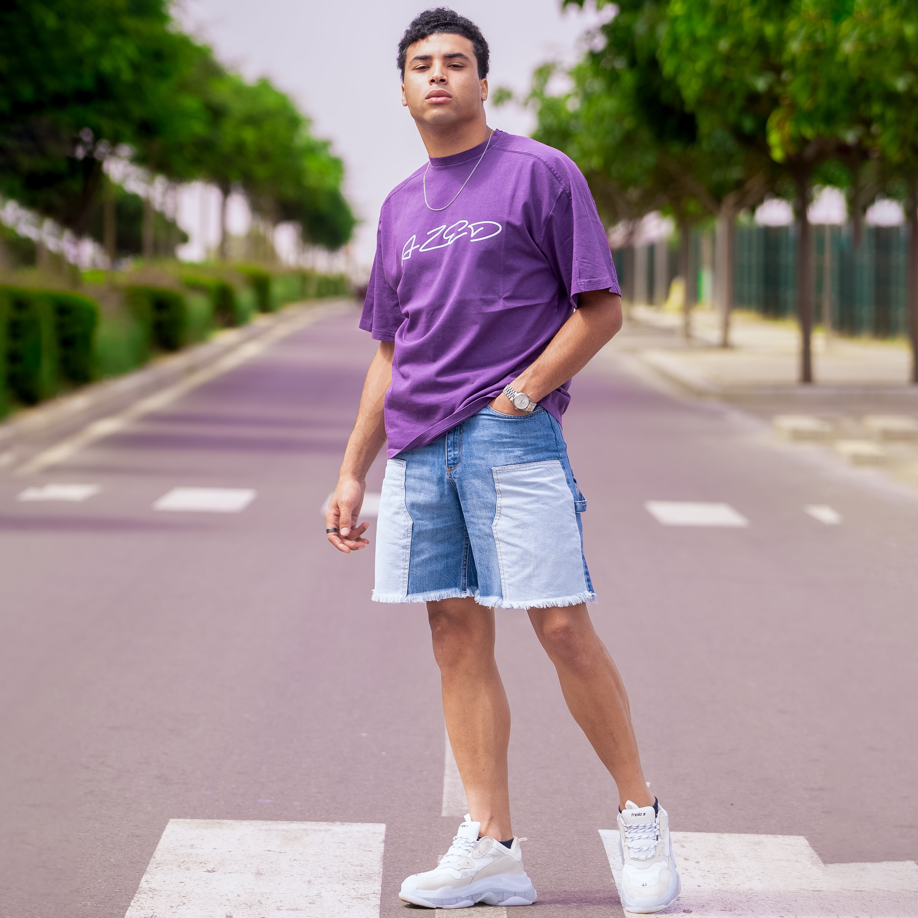 AZED® Signature Tee — Purple Haze Edition