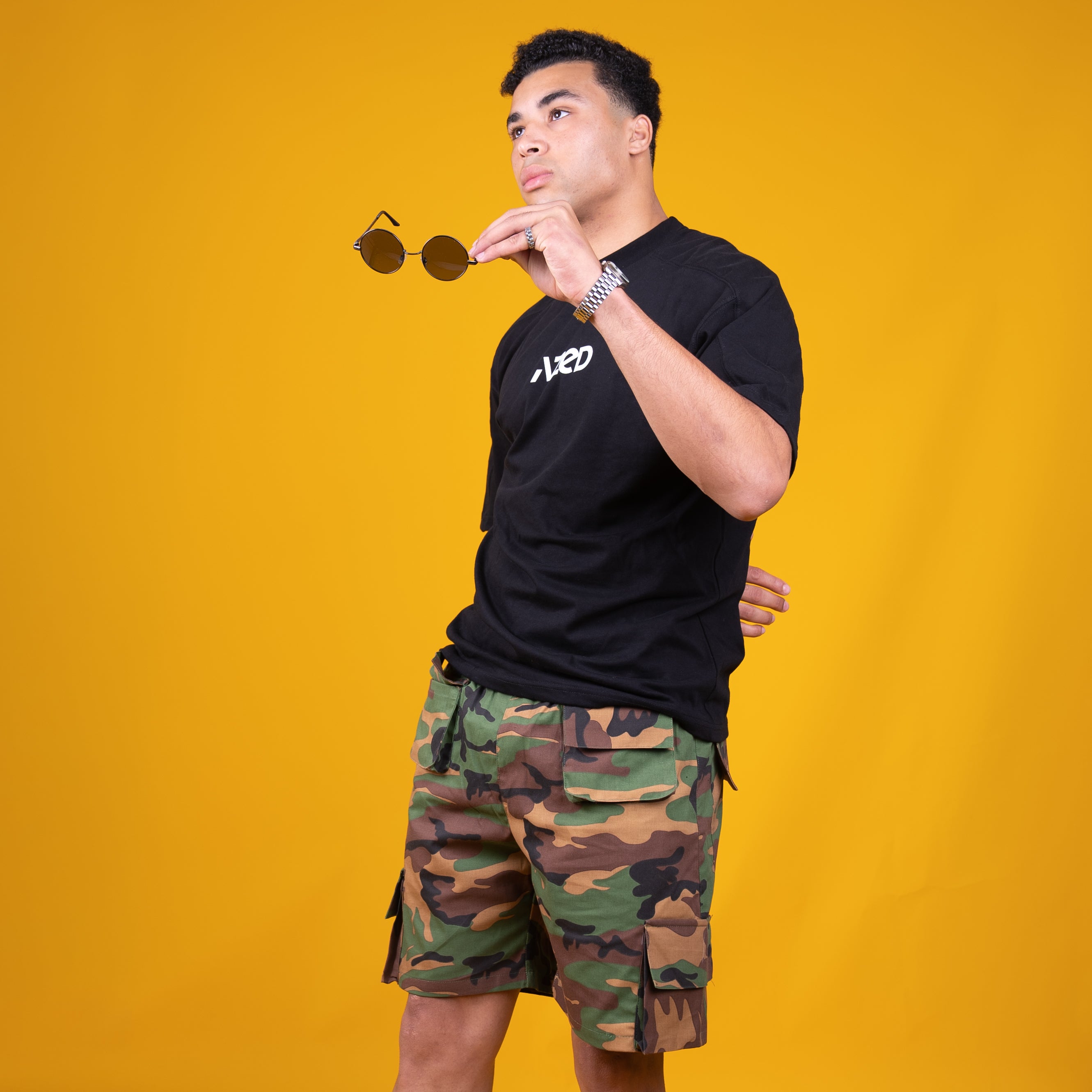 AZED® Camo Cargo Shorts — Tactical Green Edition
