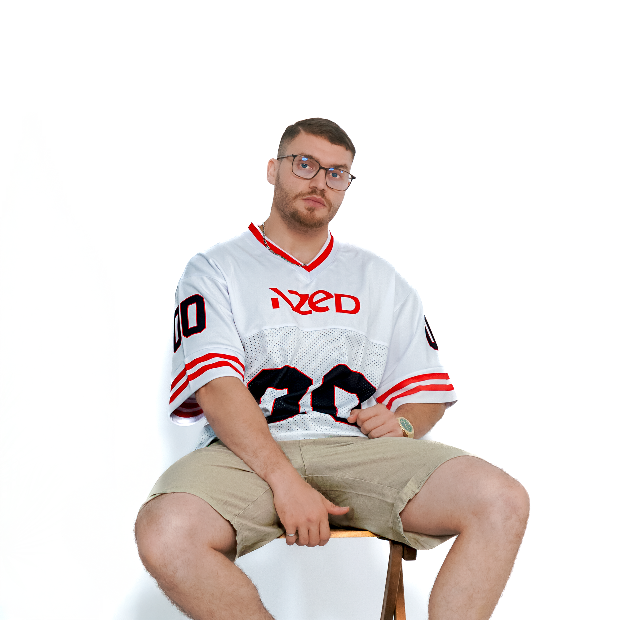 AZED Vintage Football Jersey – White Edition