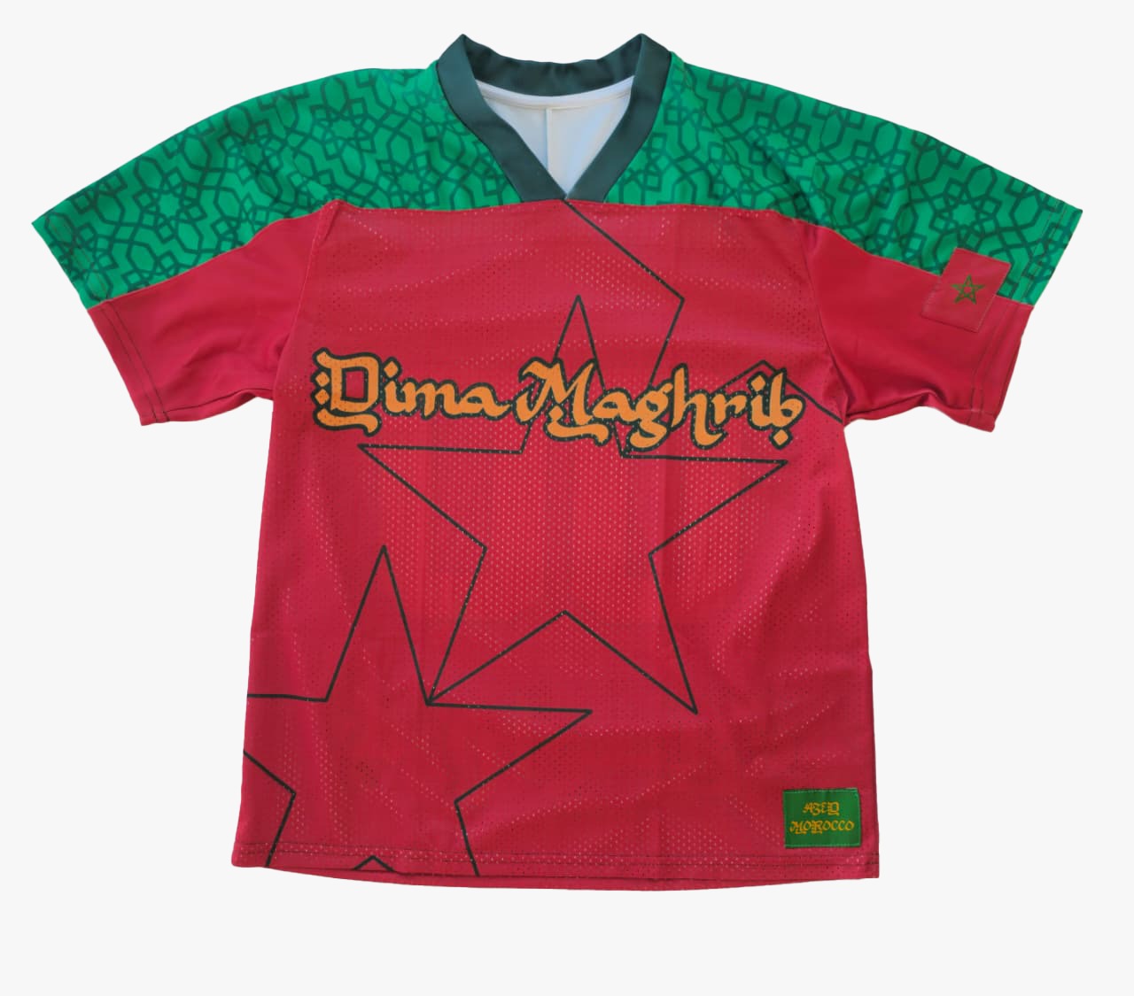 Dima Maghrib Limited Edition Morocco Jersey☆Green&red☆