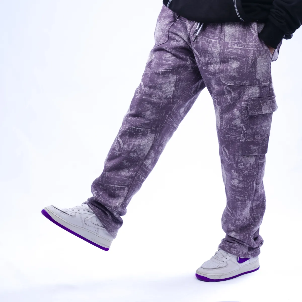 Faded Blueprint Drawcord Trousers