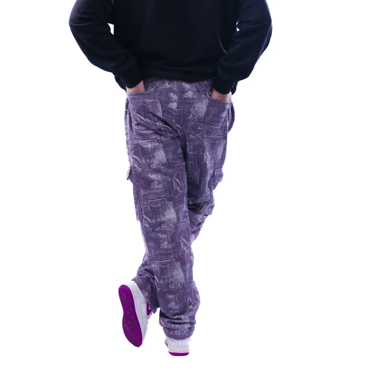Faded Blueprint Drawcord Trousers